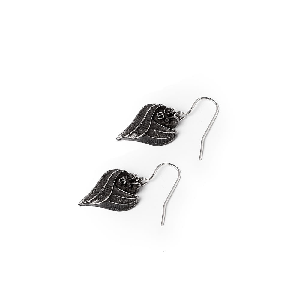 Alchemy Gothic Evil-ution Dropper Earrings Bats Surg Hooks E496