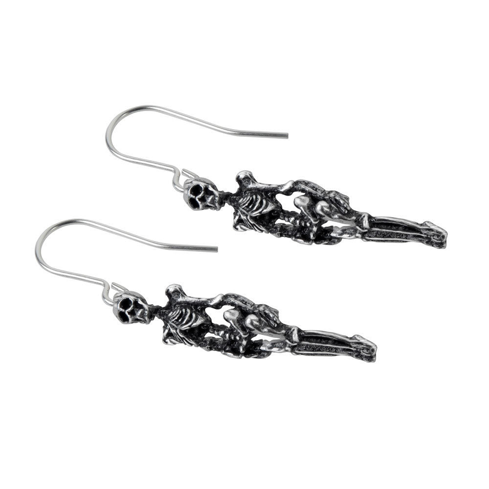 Alchemy Gothic Skeleton Dangling Earrings E9