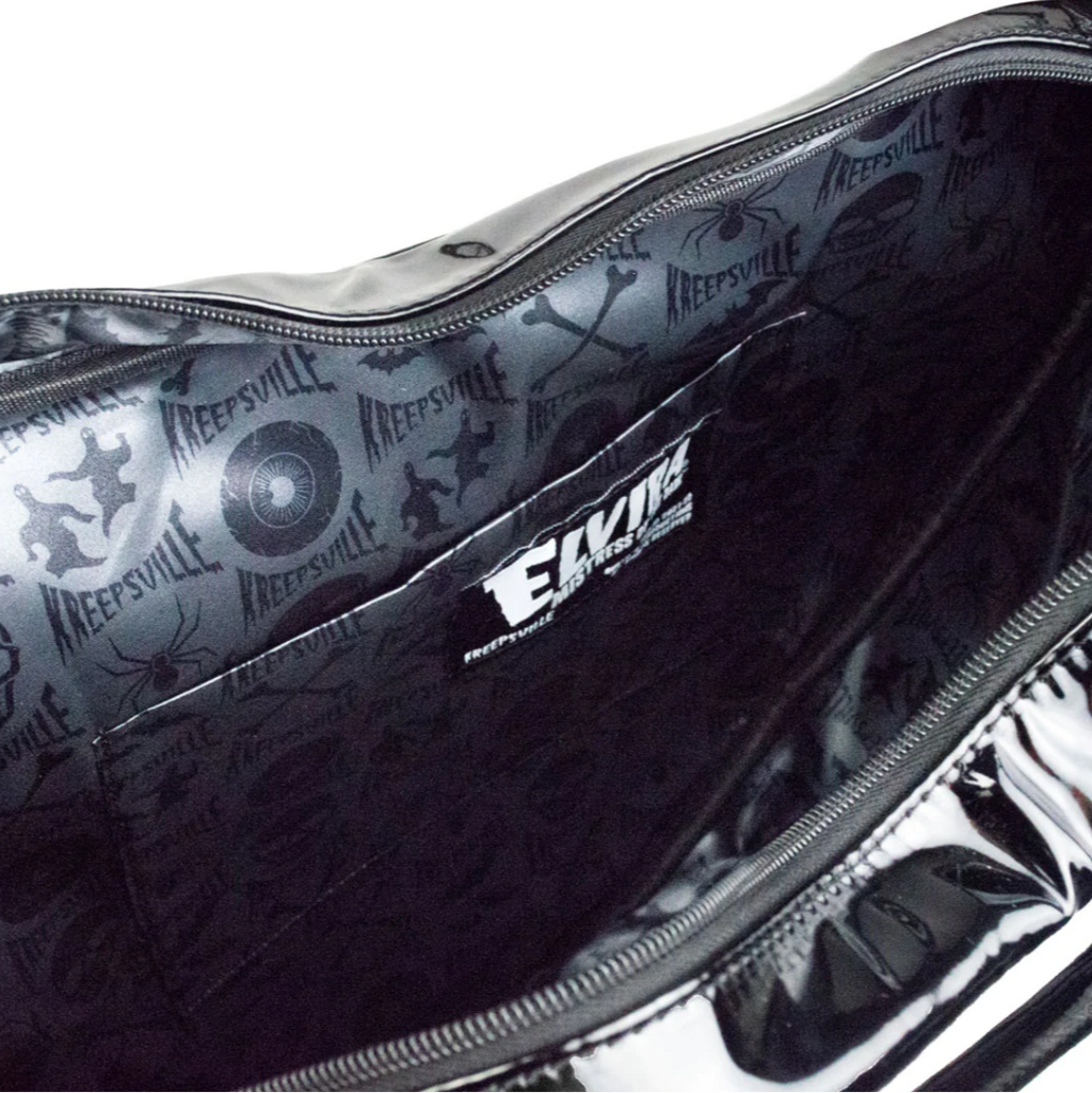 Kreepsville 666 Black Elvira Bewitched Heart Purse