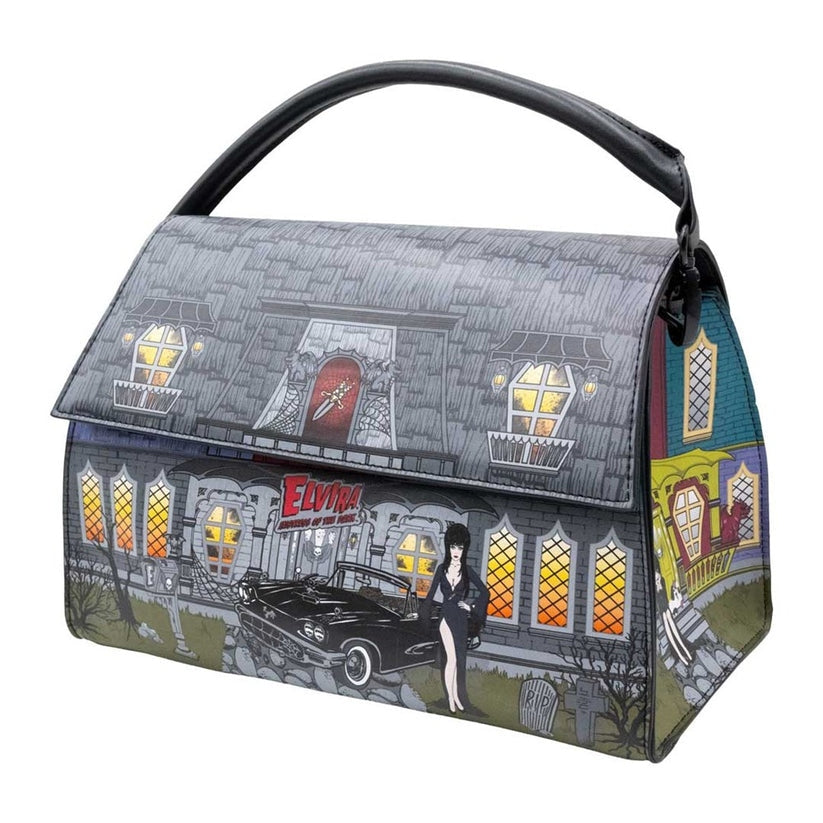 Kreepsville 666 Elvira Haunted House Doctor's Bag Vegan Purse Handle Strap