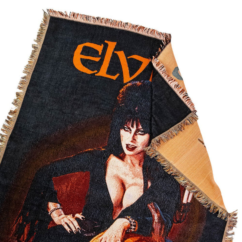 Kreepsville 666 Elvira Pumpkin Soft Tapestry Throw