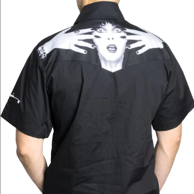 Kreepsville 666 Elvira Classic Logo Black Western Shirt