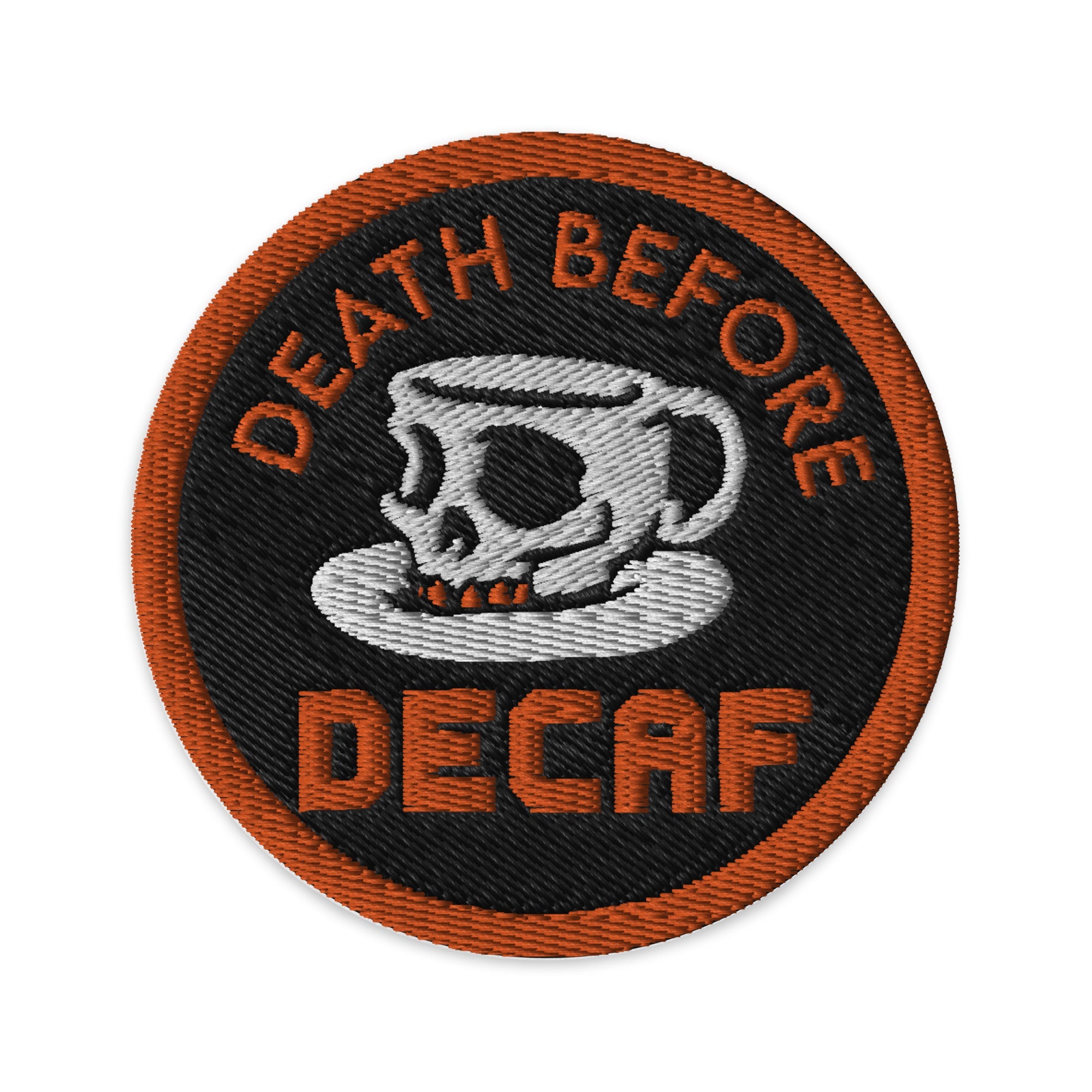Murder Apparel Death Before Decaf Patch