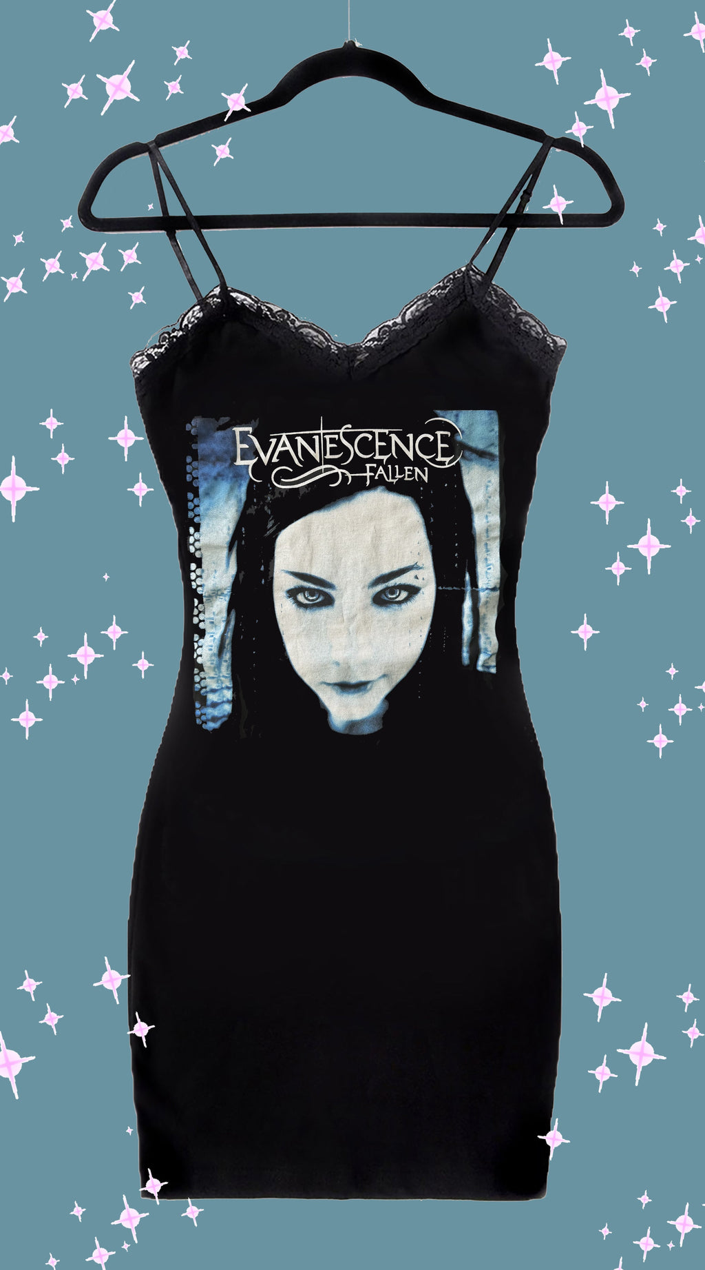 Vera's Eyecandy Evanescence Lace Strap Dress