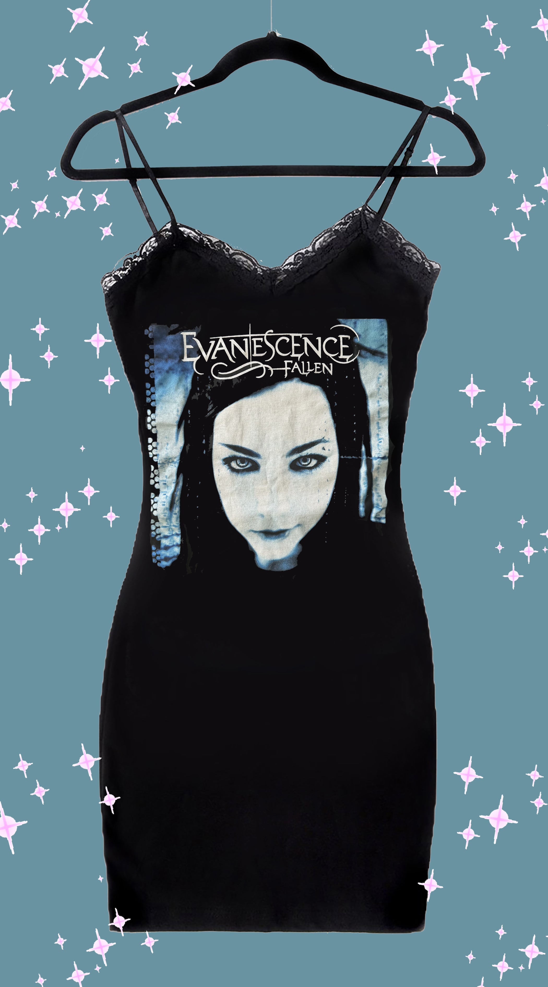 Vera's Eyecandy Evanescence Lace Strap Dress