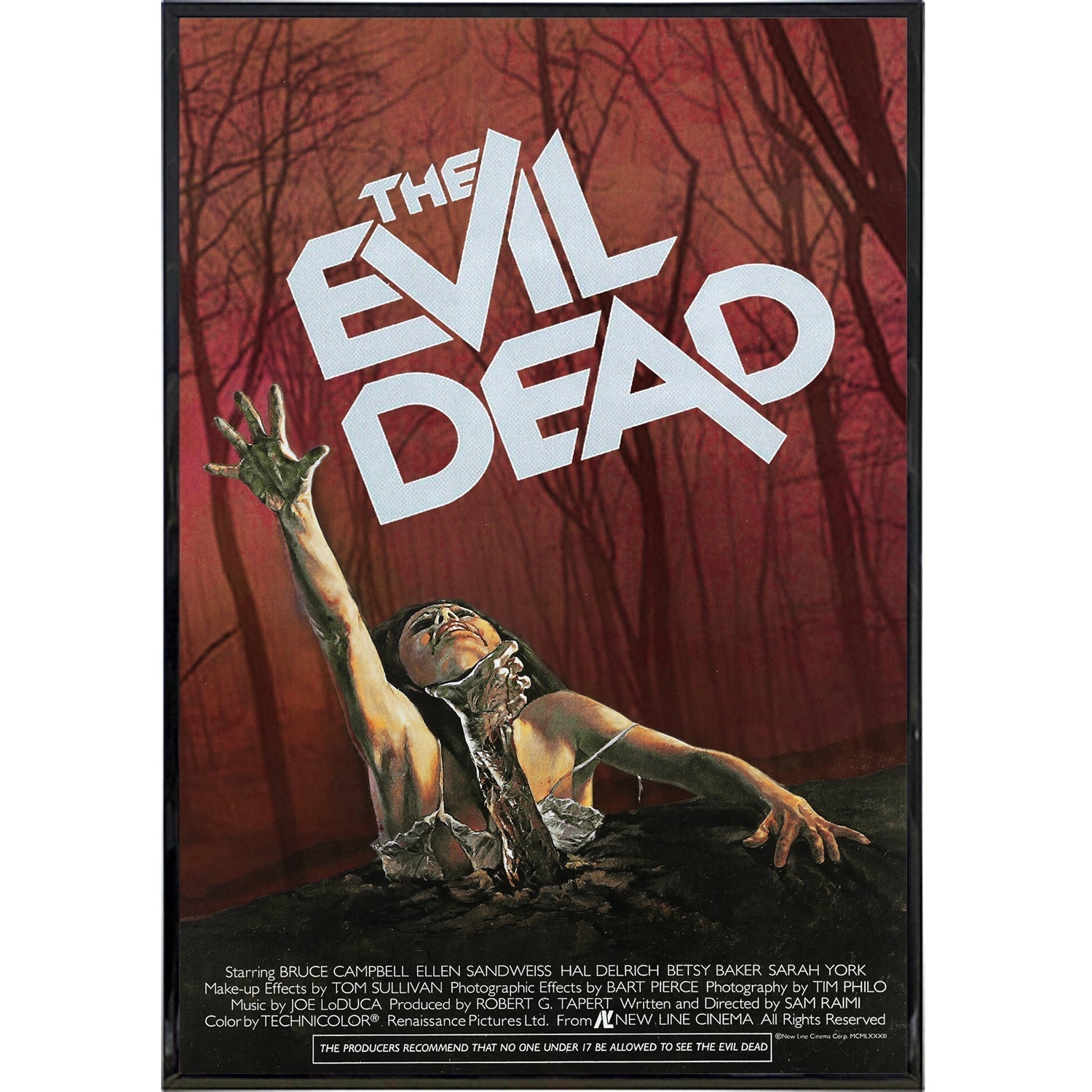 Evil Dead Cult Horror Film Poster Print