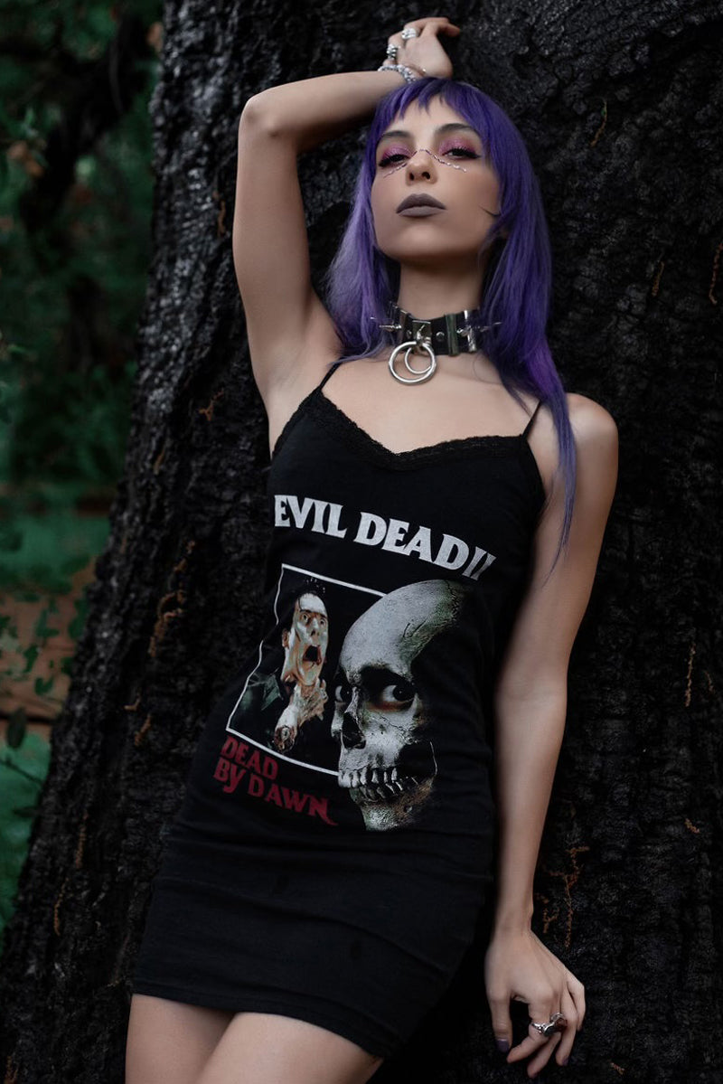 Vera's Eyecandy Evil Dead Lace Strap Horror Dress