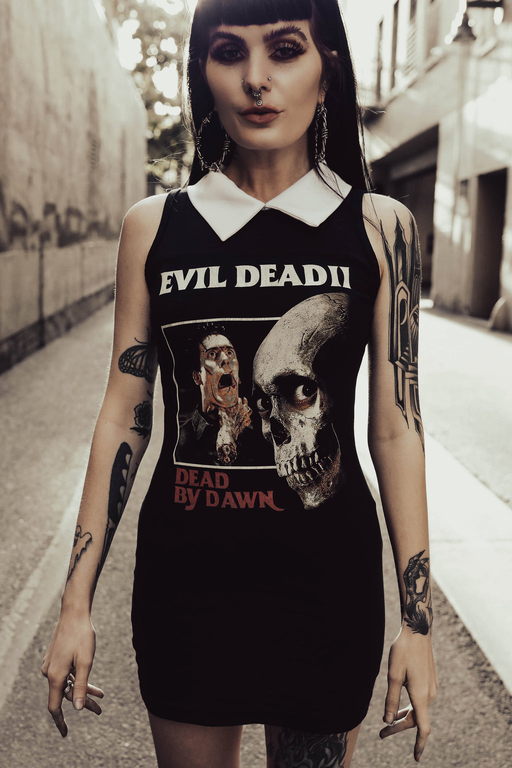 Vera's Eyecandy Evil Dead Collar Horror Dress