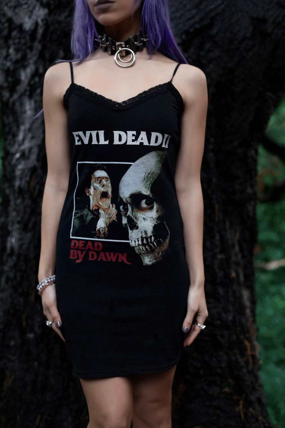 Vera's Eyecandy Evil Dead Lace Strap Horror Dress