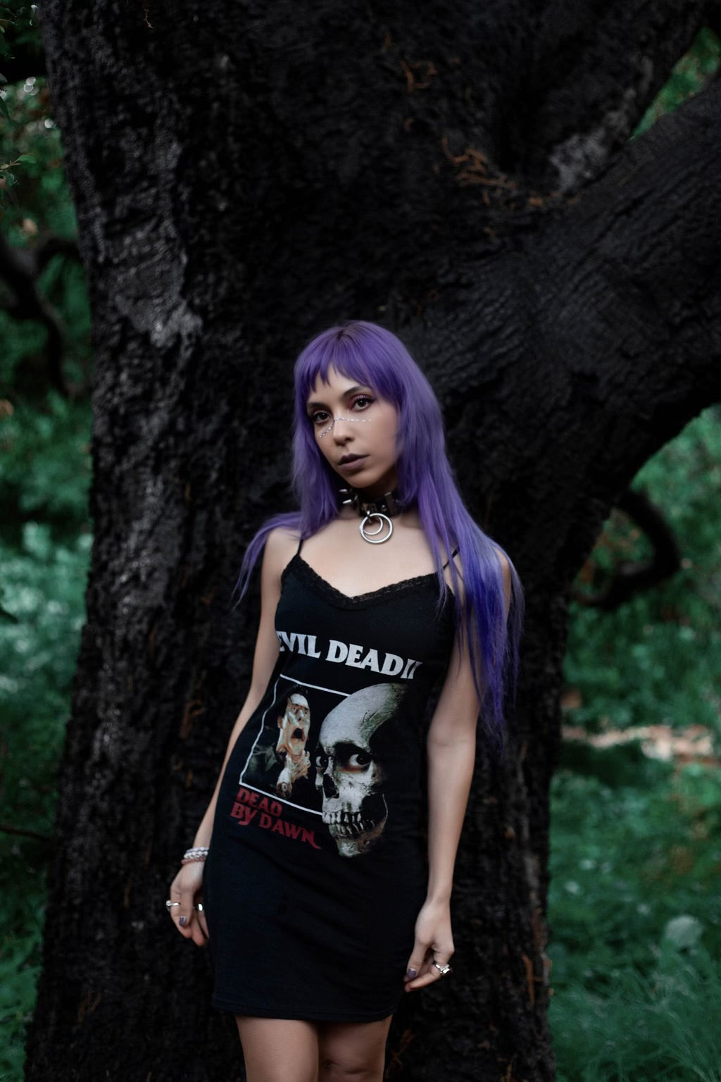 Vera's Eyecandy Evil Dead Lace Strap Horror Dress