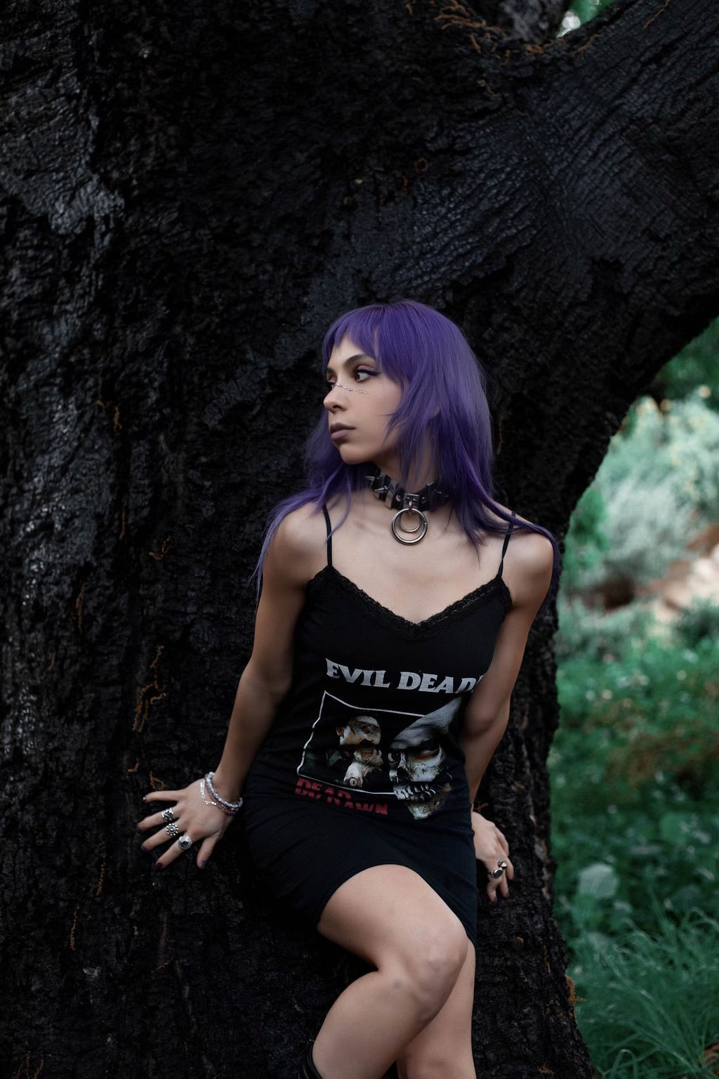 Vera's Eyecandy Evil Dead Lace Strap Horror Dress