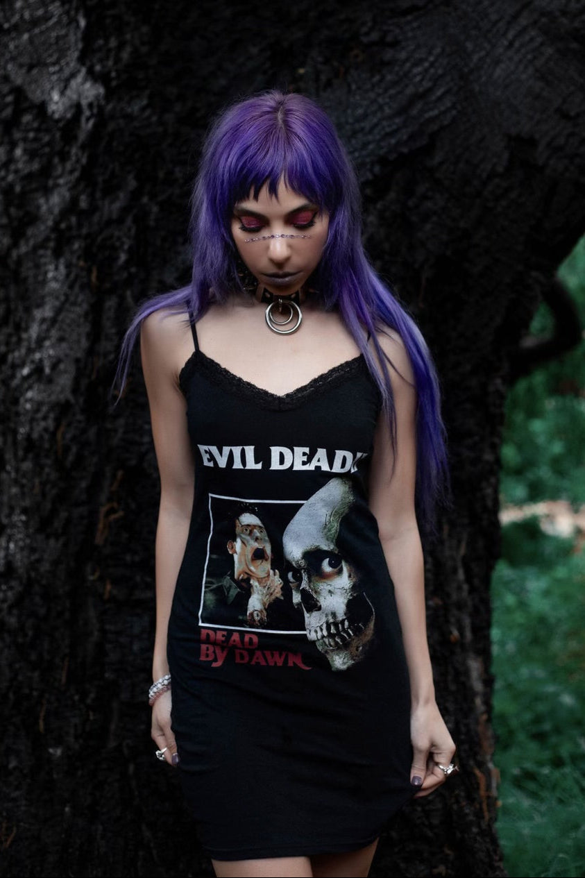 Vera's Eyecandy Evil Dead Lace Strap Horror Dress