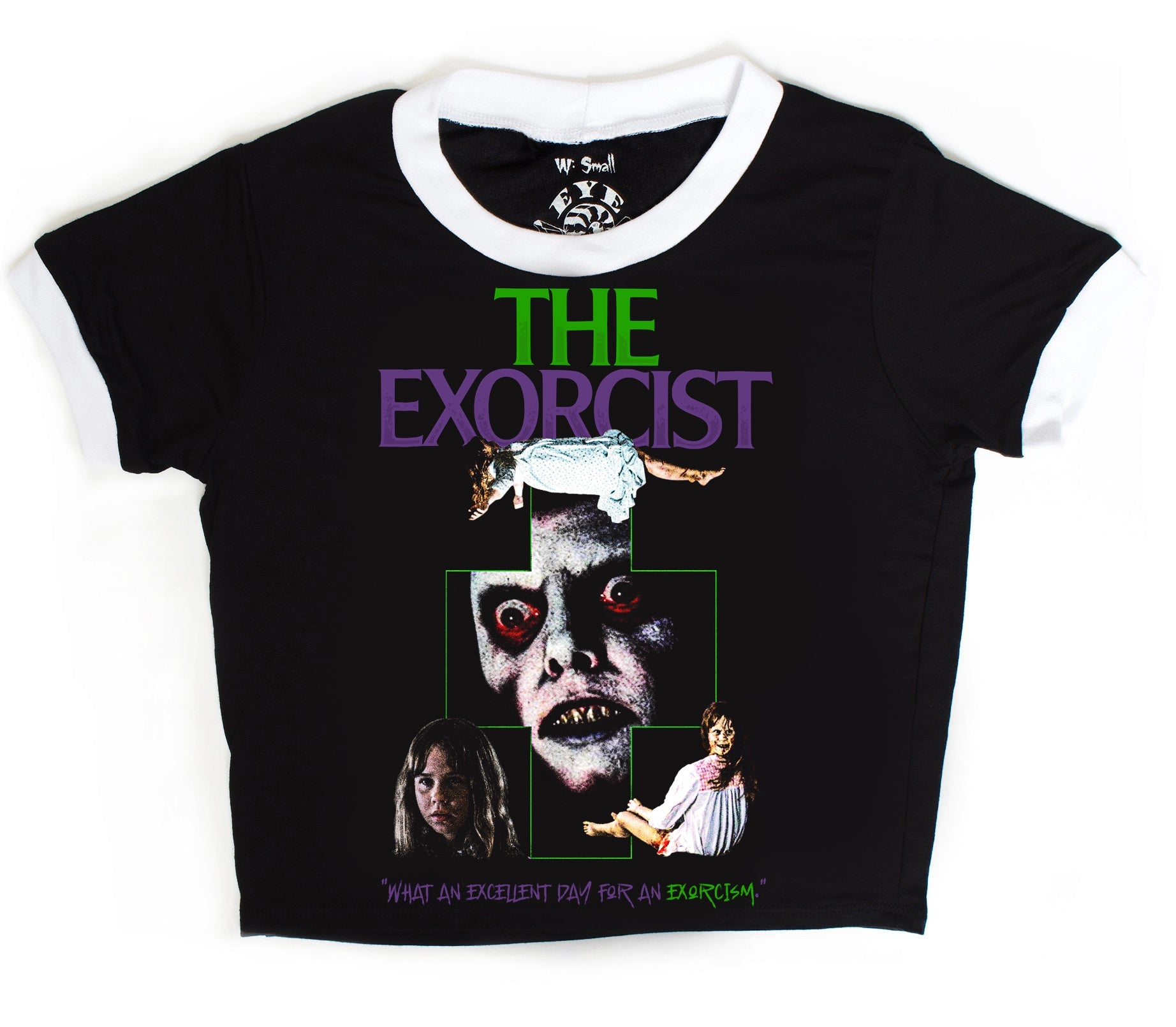 Vera's Eyecandy The Exorcist Horror Ringer Tee