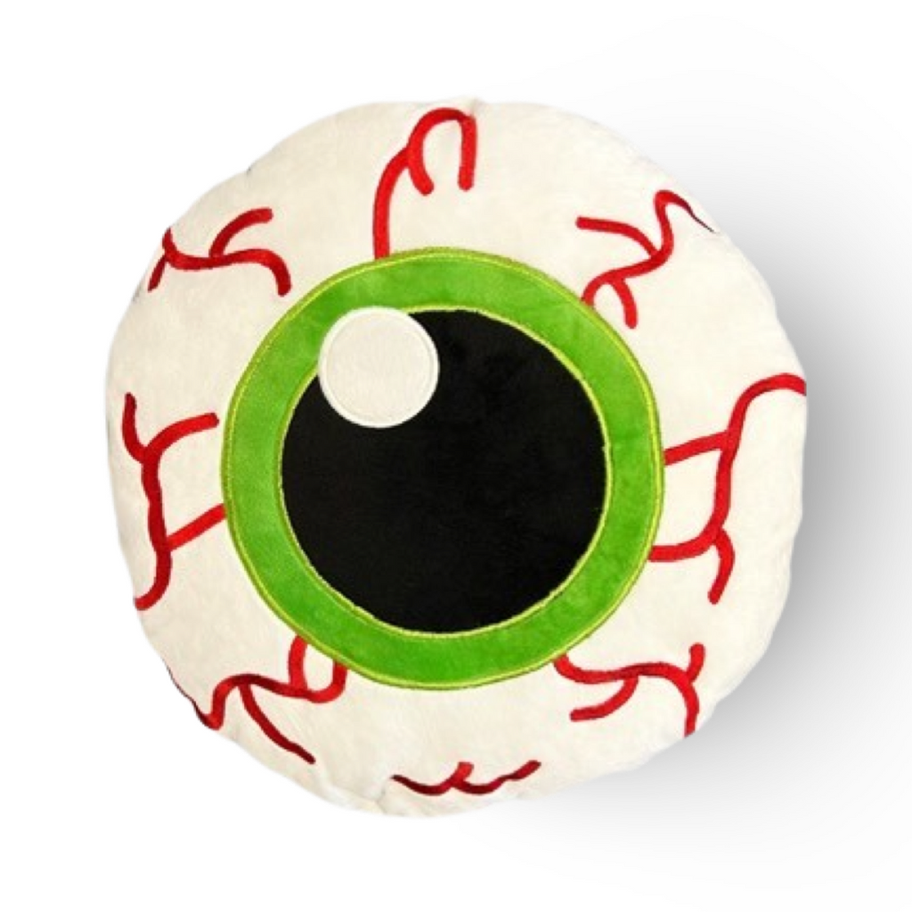 MaterialJill Spooky Eyeball 12" Plush Throw Pillow