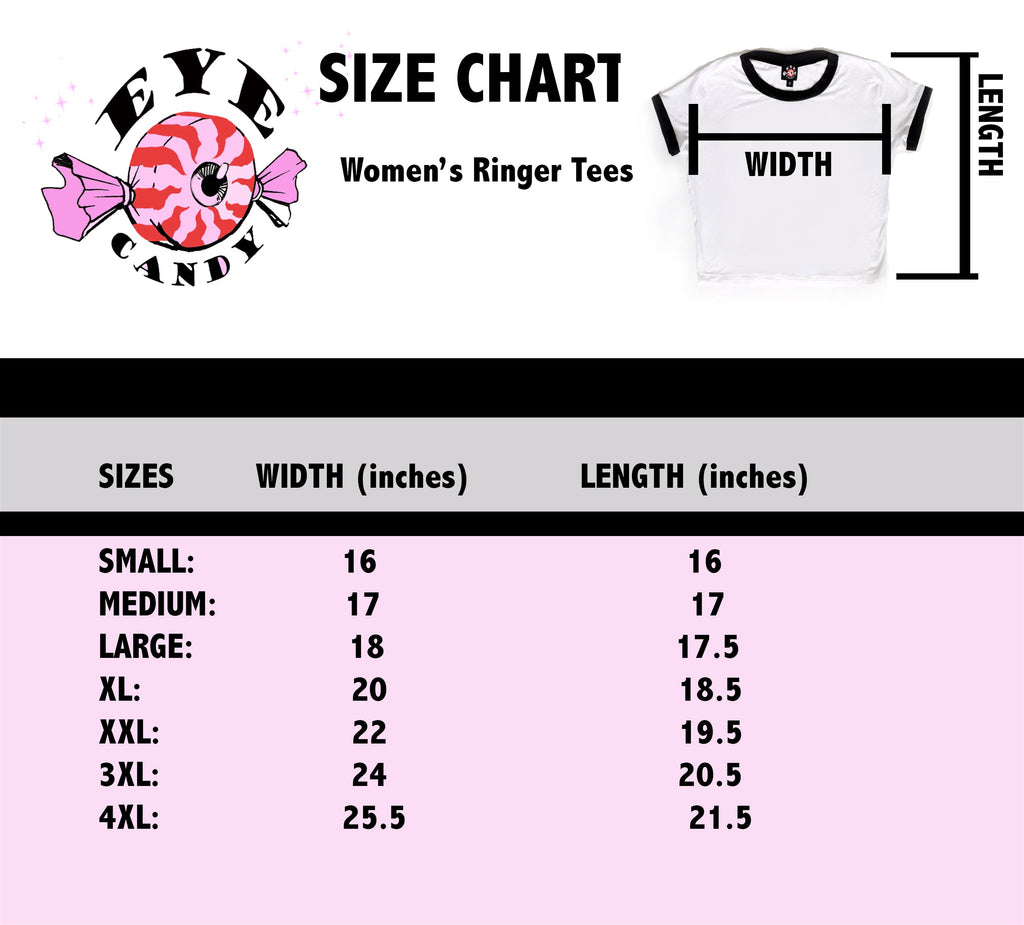 Vera's Eyecandy Beetlejuice 'Face' Ringer Tee