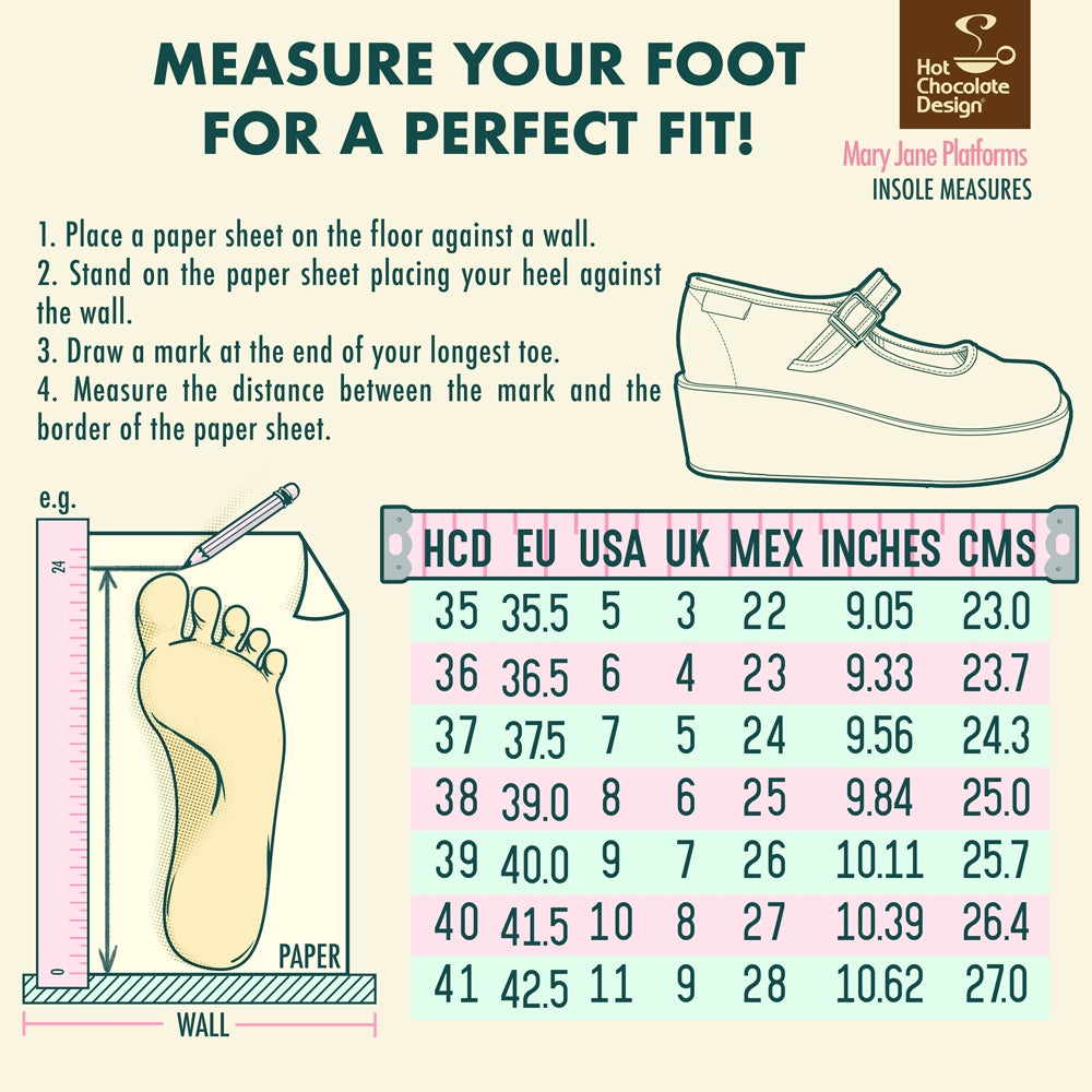 Chocolaticas® Pagan Spirit Mary Jane Platform