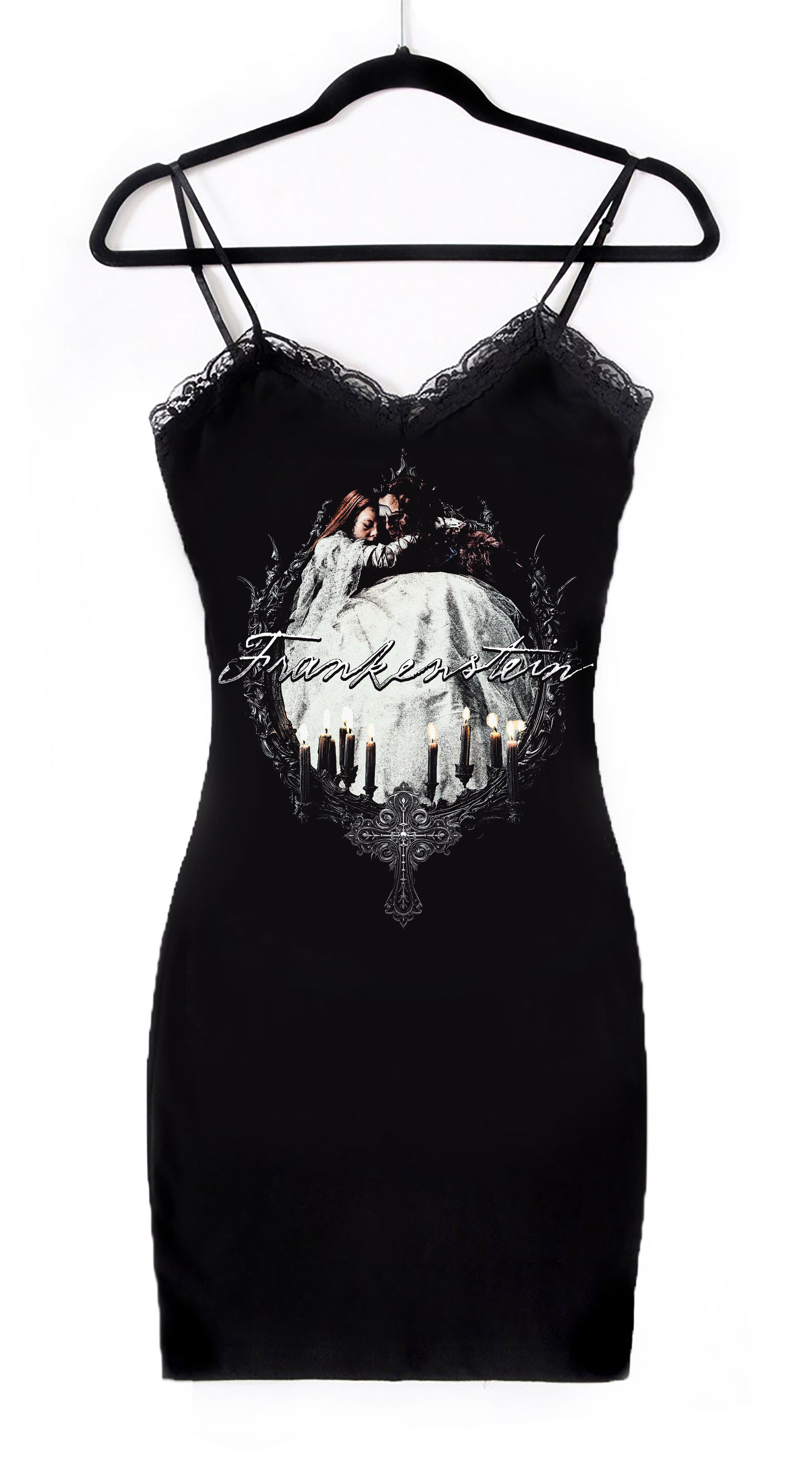 Vera's Eyecandy Frankenstein Love Lace Strap Dress