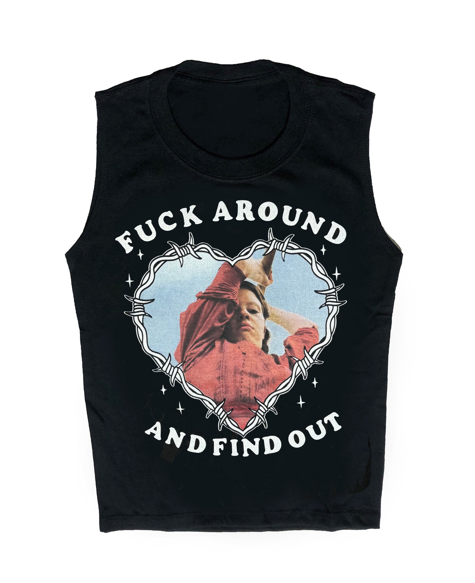 Vera's Eyecandy Pearl 'Fuck Around' Tank Top
