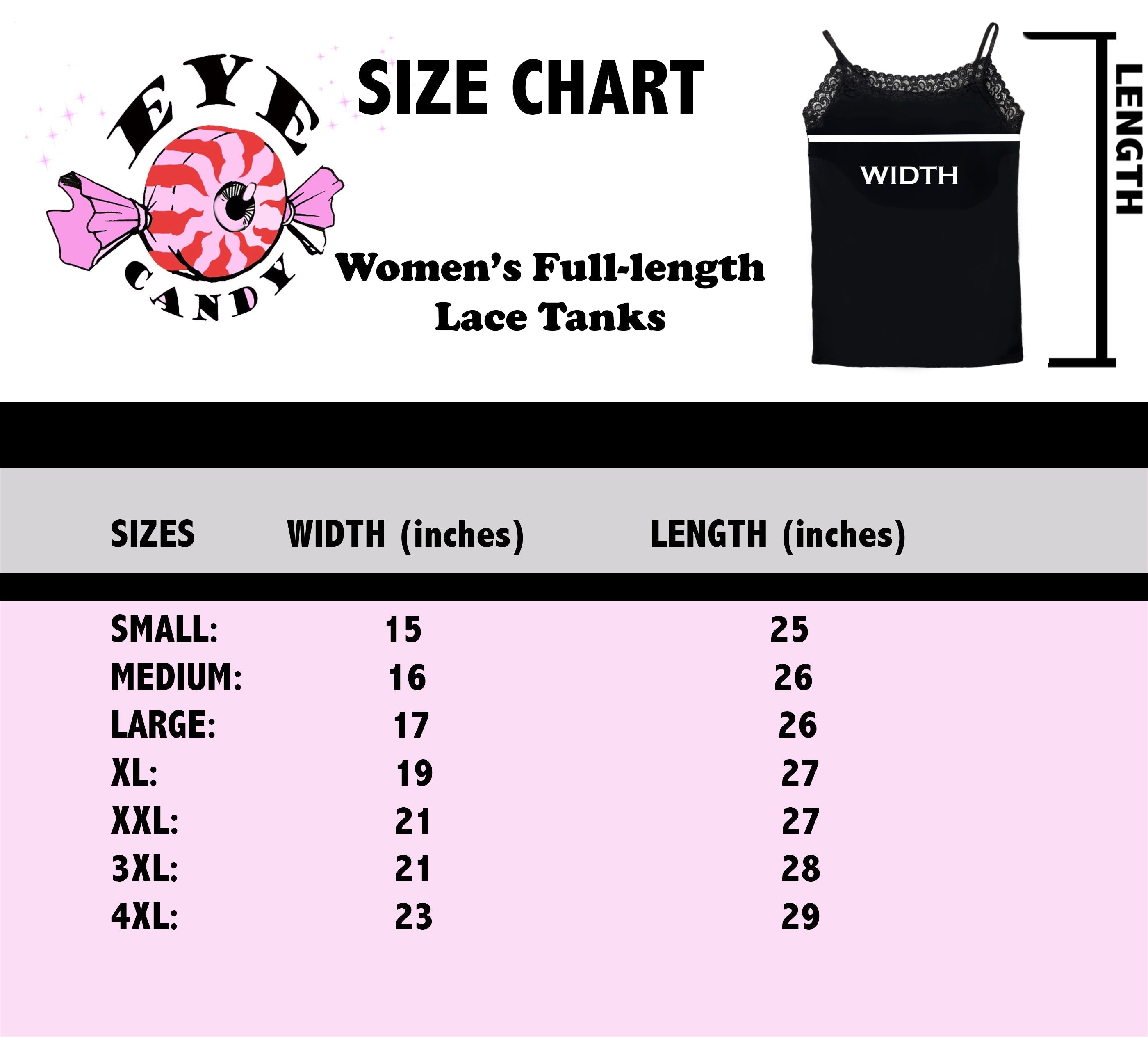 Vera's Eyecandy Sisters of Mercy Lace Cami Tank Top