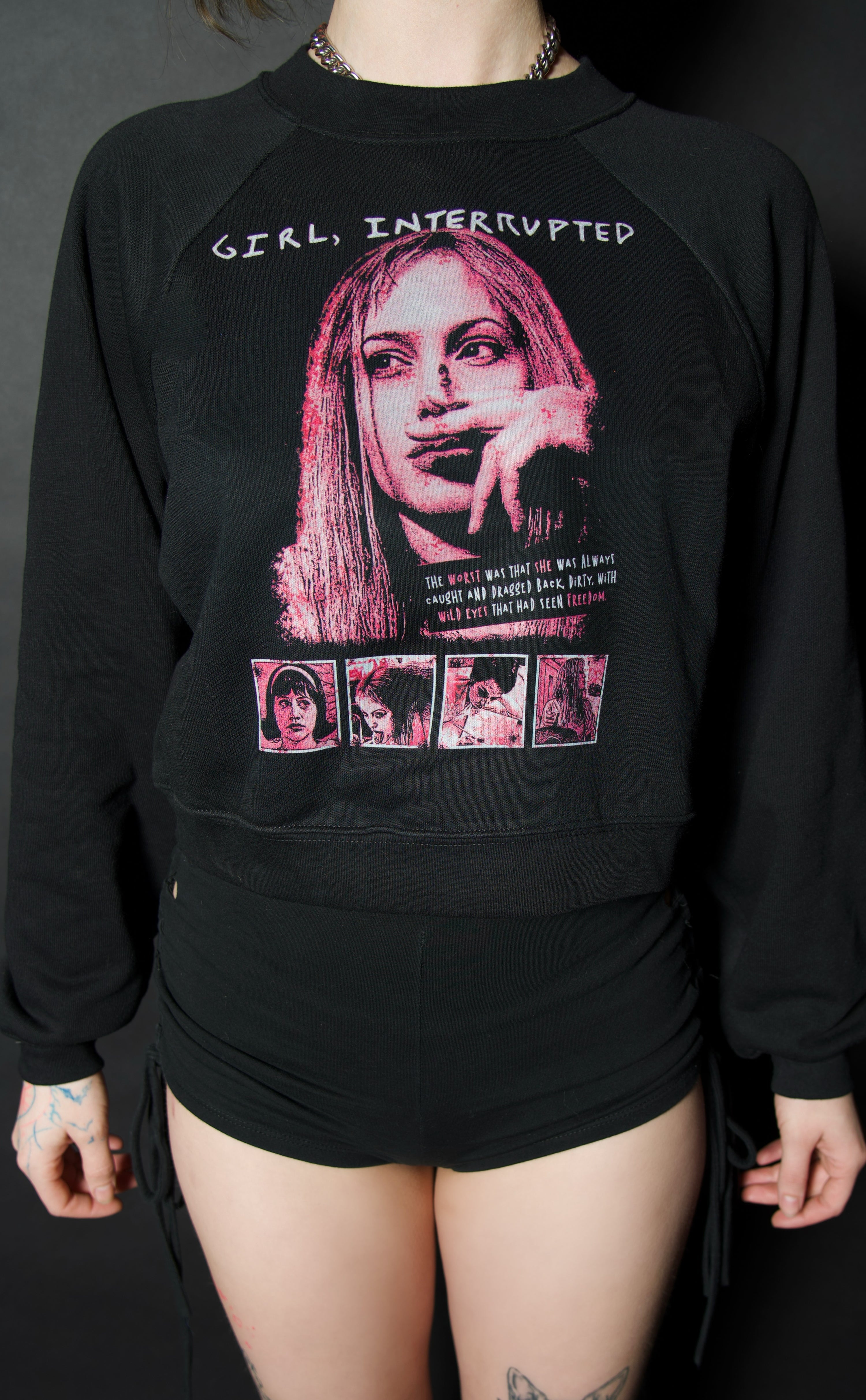Vera's Eyecandy Girl Interrupted Pullover Sweater