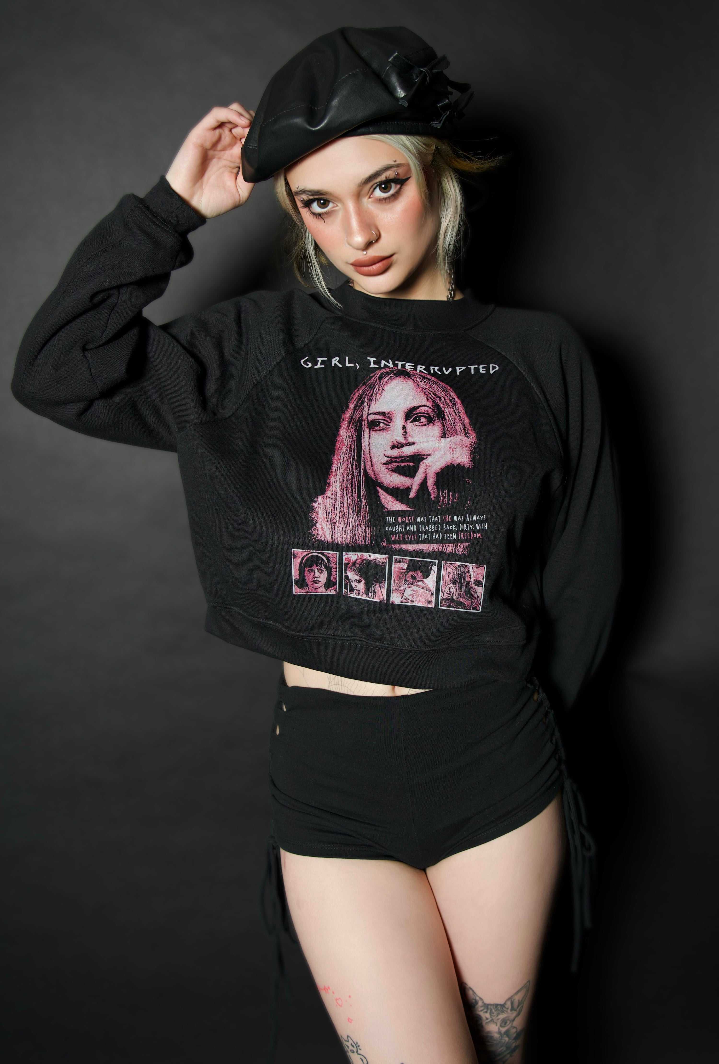 Vera's Eyecandy Girl Interrupted Pullover Sweater