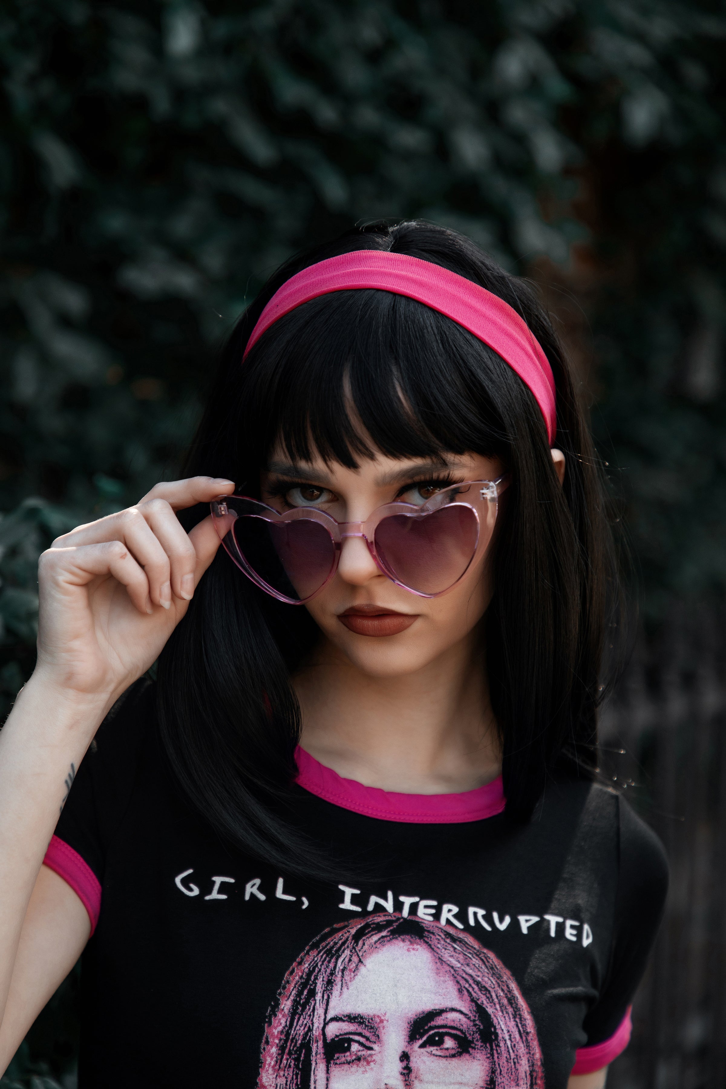 Vera's Eyecandy Girl Interrupted Ringer Tee