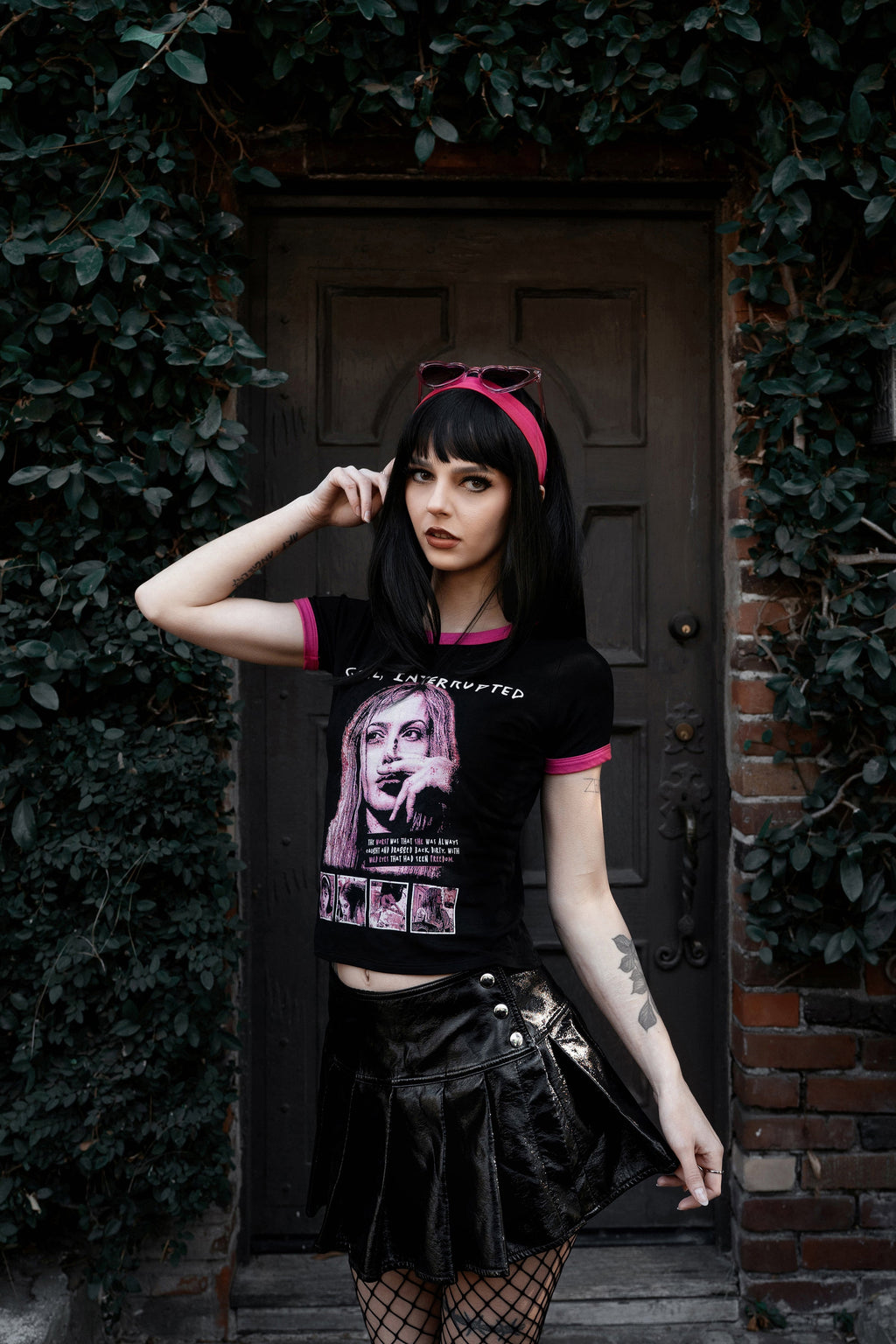Vera's Eyecandy Girl Interrupted Ringer Tee