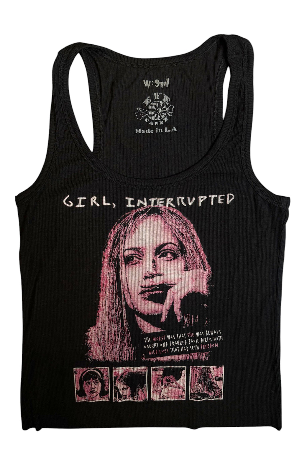 Vera's Eyecandy Girl Interrupted Ribbed Tank Top