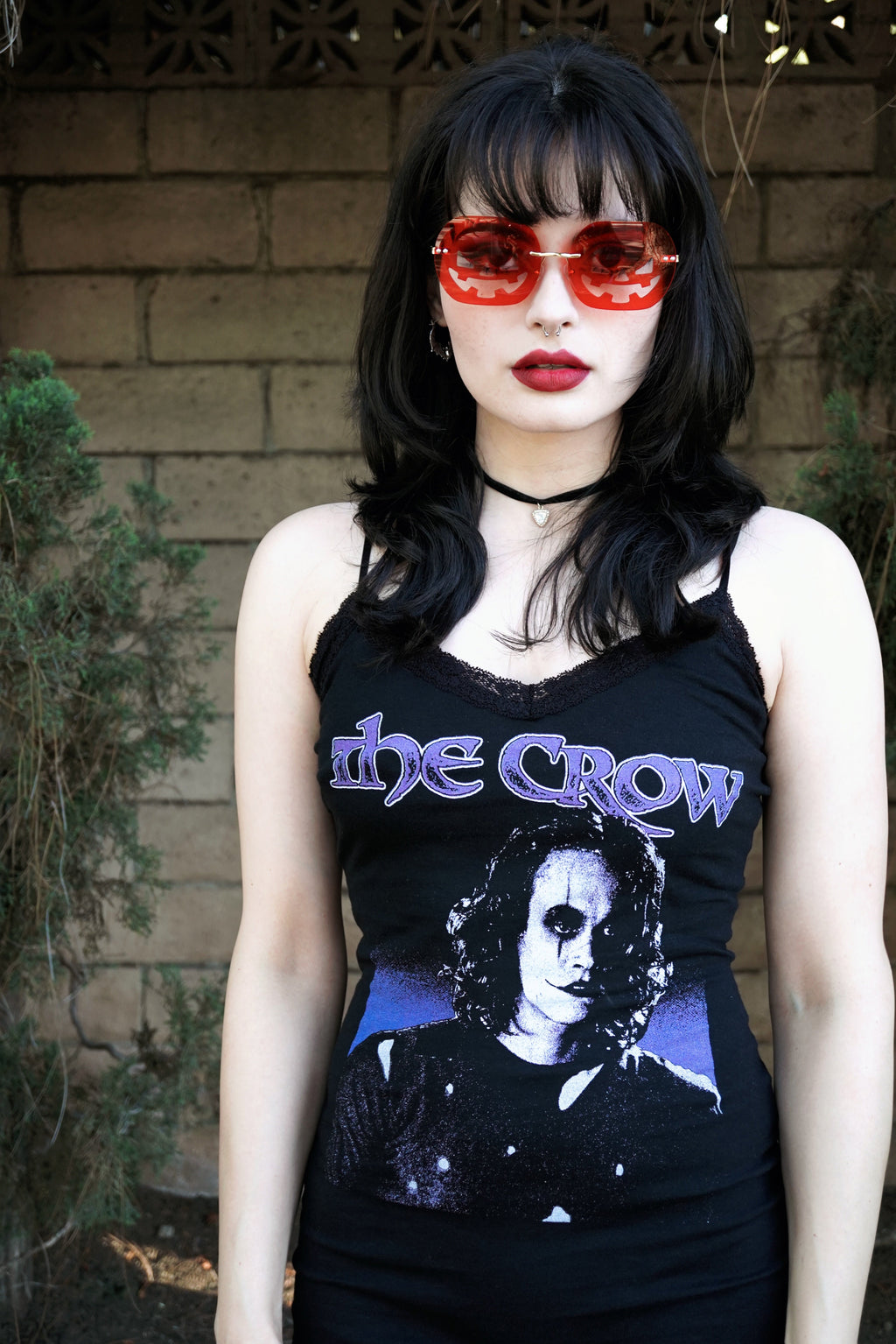 Vera's Eyecandy The Crow Lace Strap Dress