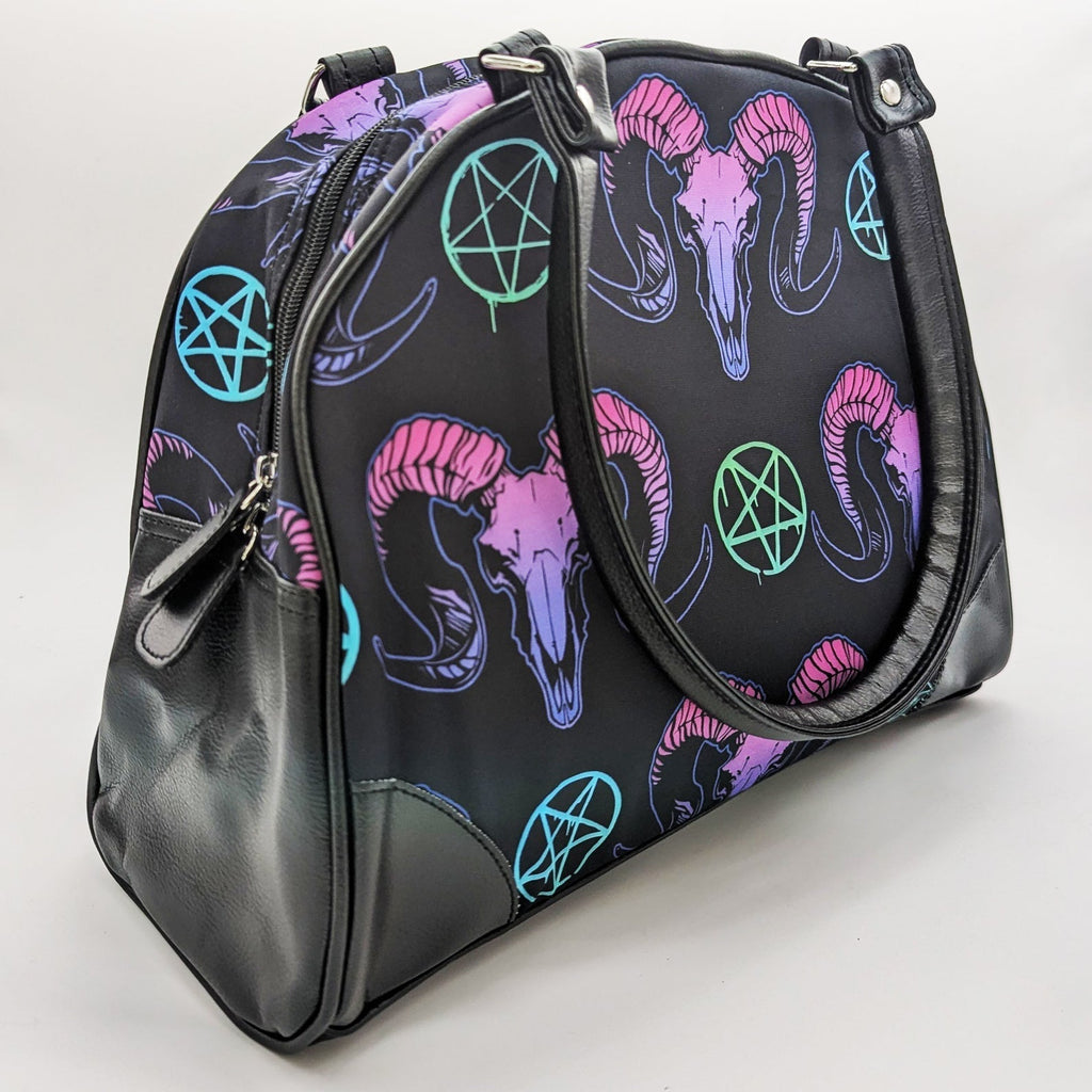 Original Underground Goat Skulls and Pentacles Purse