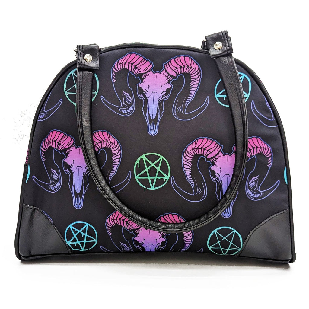 Original Underground Goat Skulls and Pentacles Purse