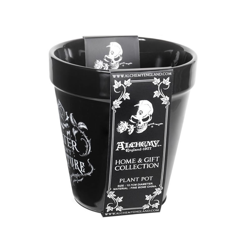 Alchemy Gothic Water Don't Torture Plant Pot GPP4