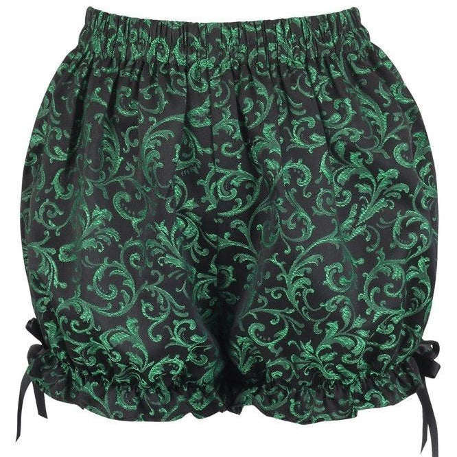 Green/Black Brocade Bloomers - Daisy Corsets