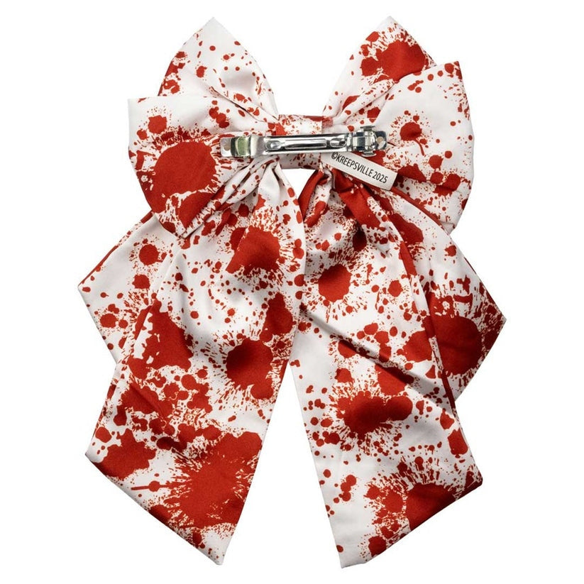 Kreepsville 666 Blood Splatter Knife Satin Bow