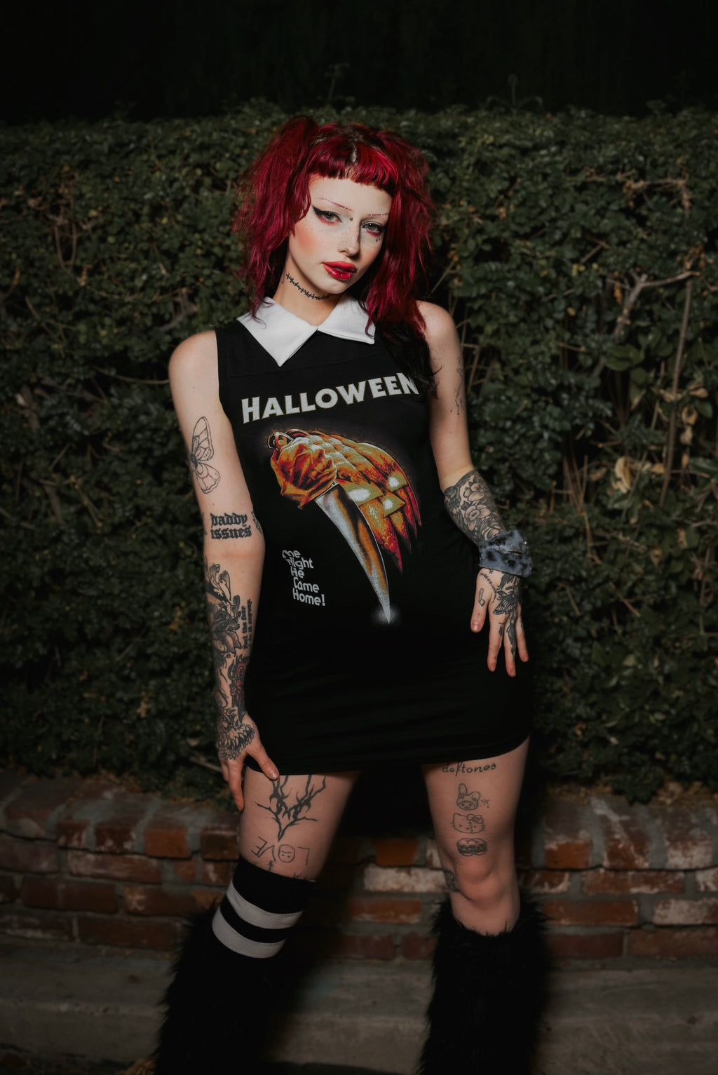 Vera's Eyecandy Halloween Movie Collar Horror Dress