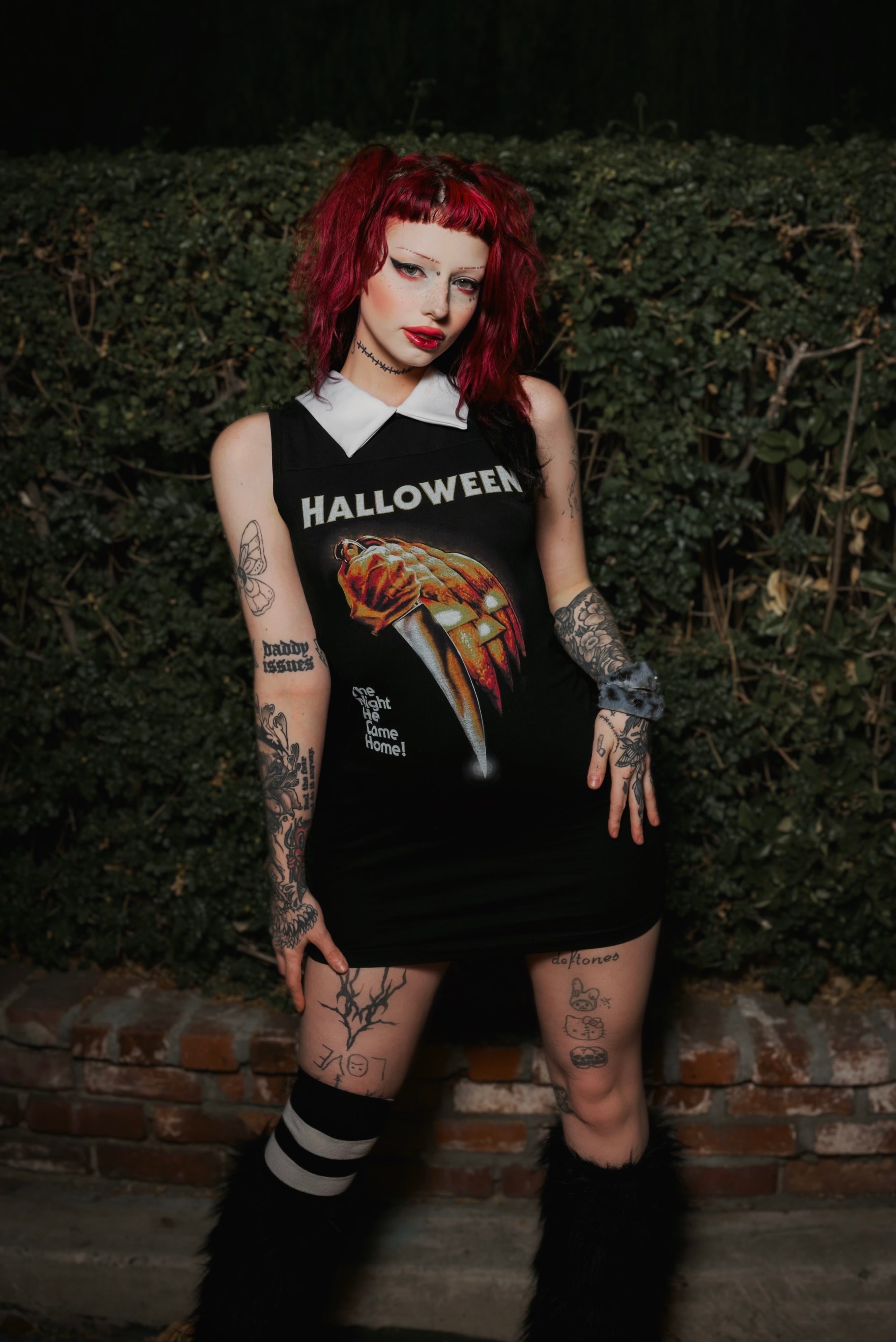 Vera's Eyecandy Halloween Movie Collar Horror Dress