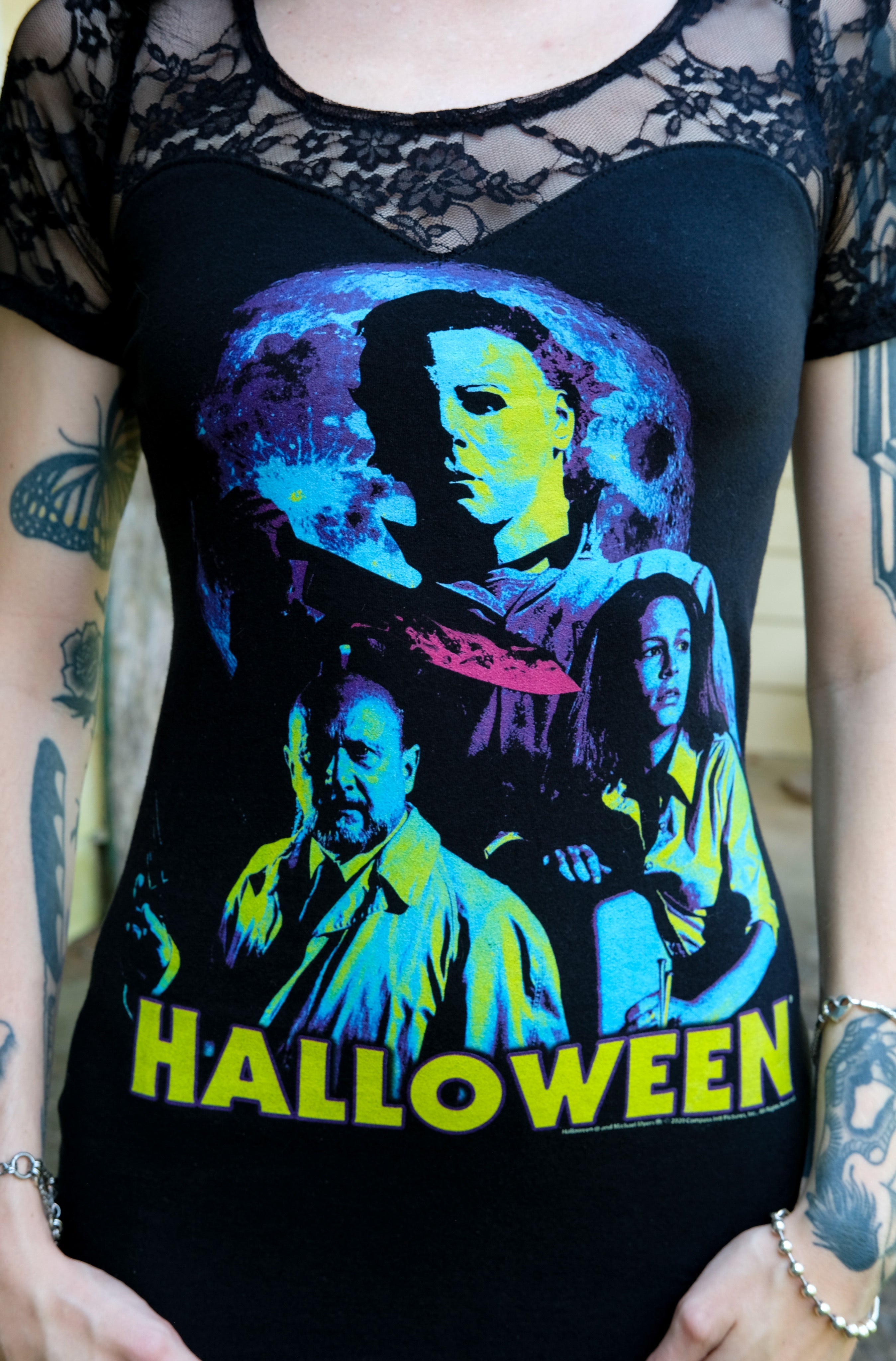 Vera's Eyecandy Halloween Lace Horror Dress