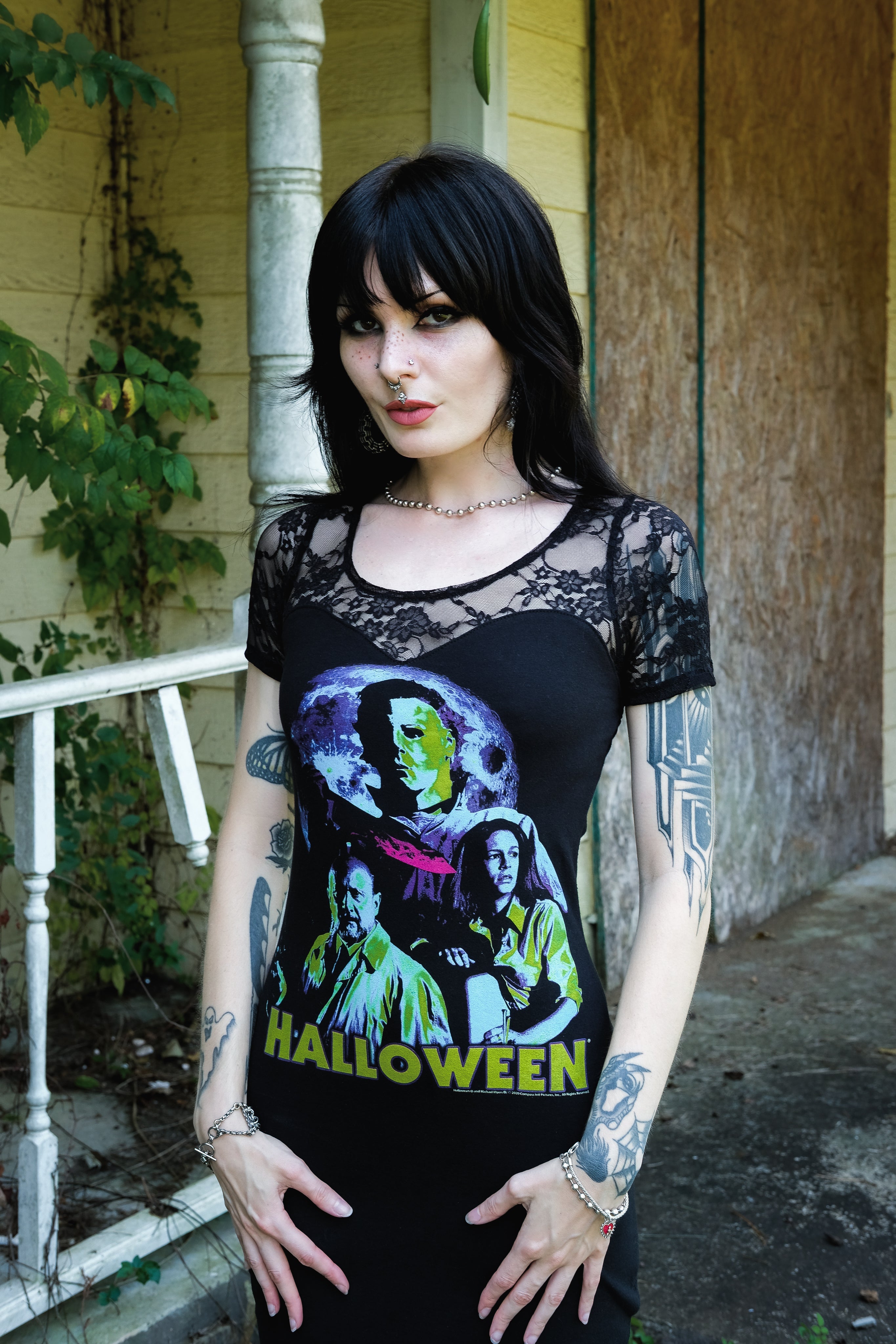 Vera's Eyecandy Halloween Lace Horror Dress