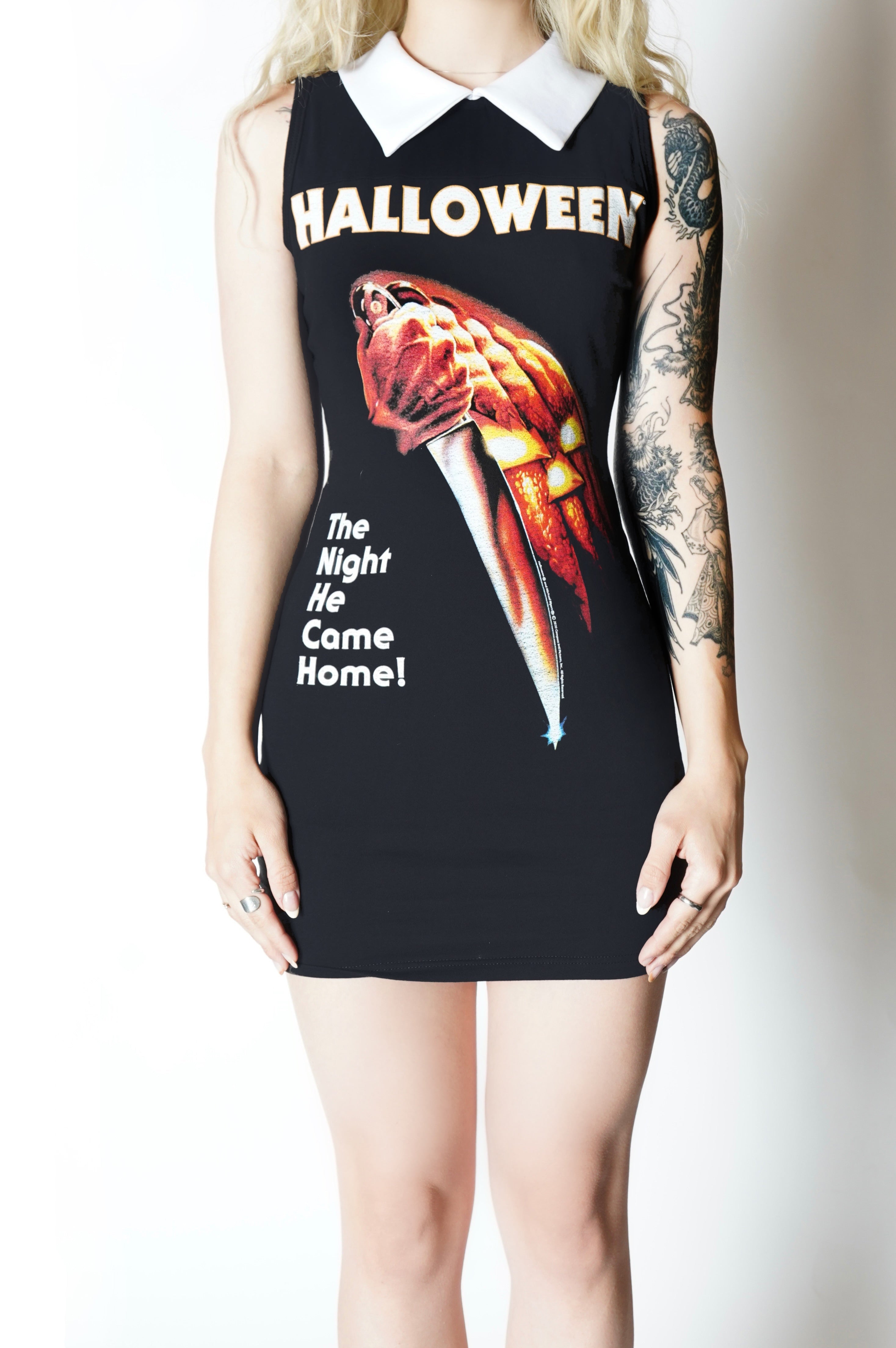 Vera's Eyecandy Halloween Movie Collar Horror Dress