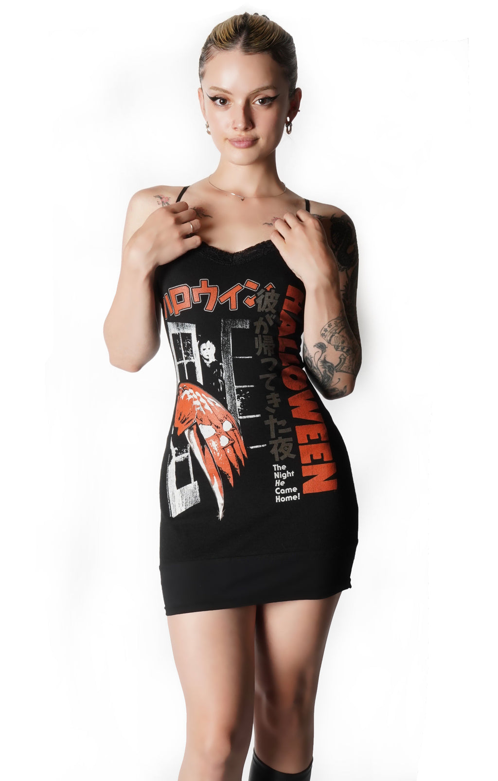 Vera's Eyecandy Halloween Japanese Flyer Lace Strap Dress