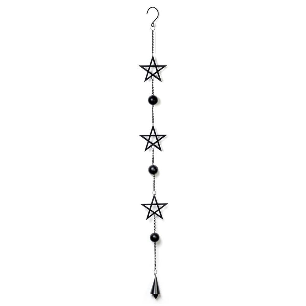 Alchemy Gothic Pentagram Hanging Decor Wind Chime HD13
