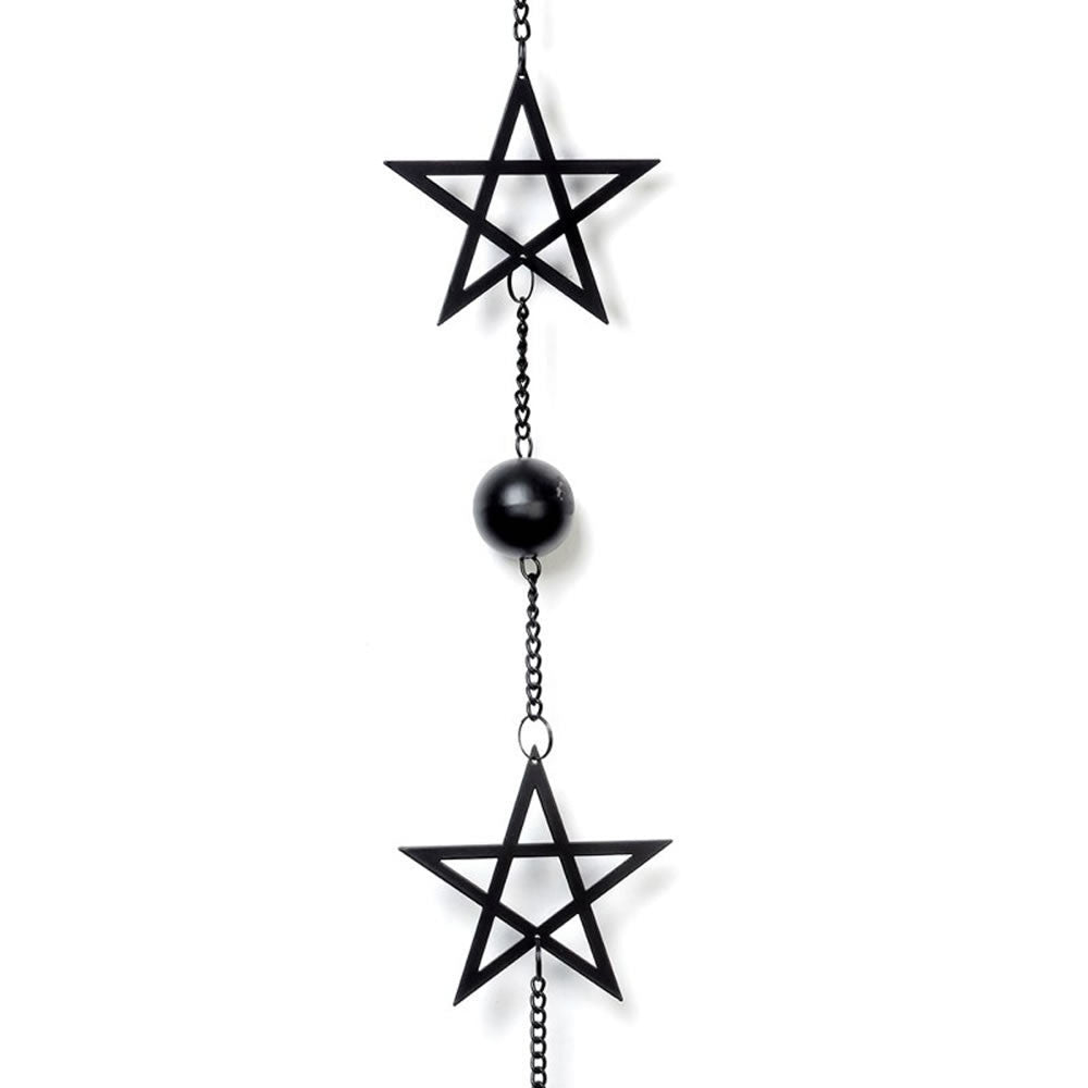 Alchemy Gothic Pentagram Hanging Decor Wind Chime HD13