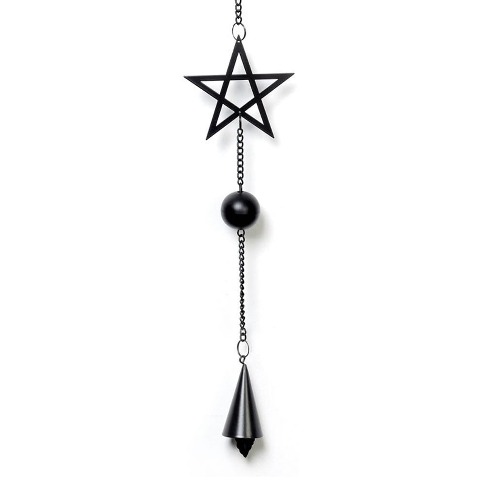 Alchemy Gothic Pentagram Hanging Decor Wind Chime HD13