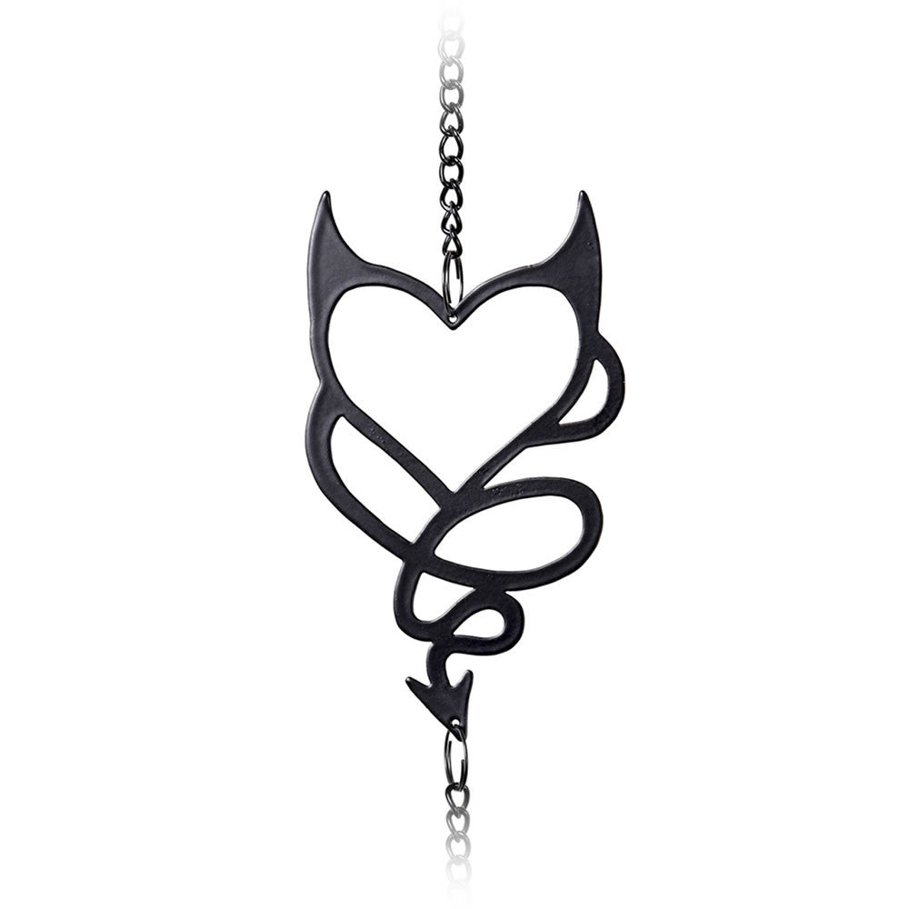 Alchemy Gothic Devil Heart Hanging Decor Wind Chime HD19