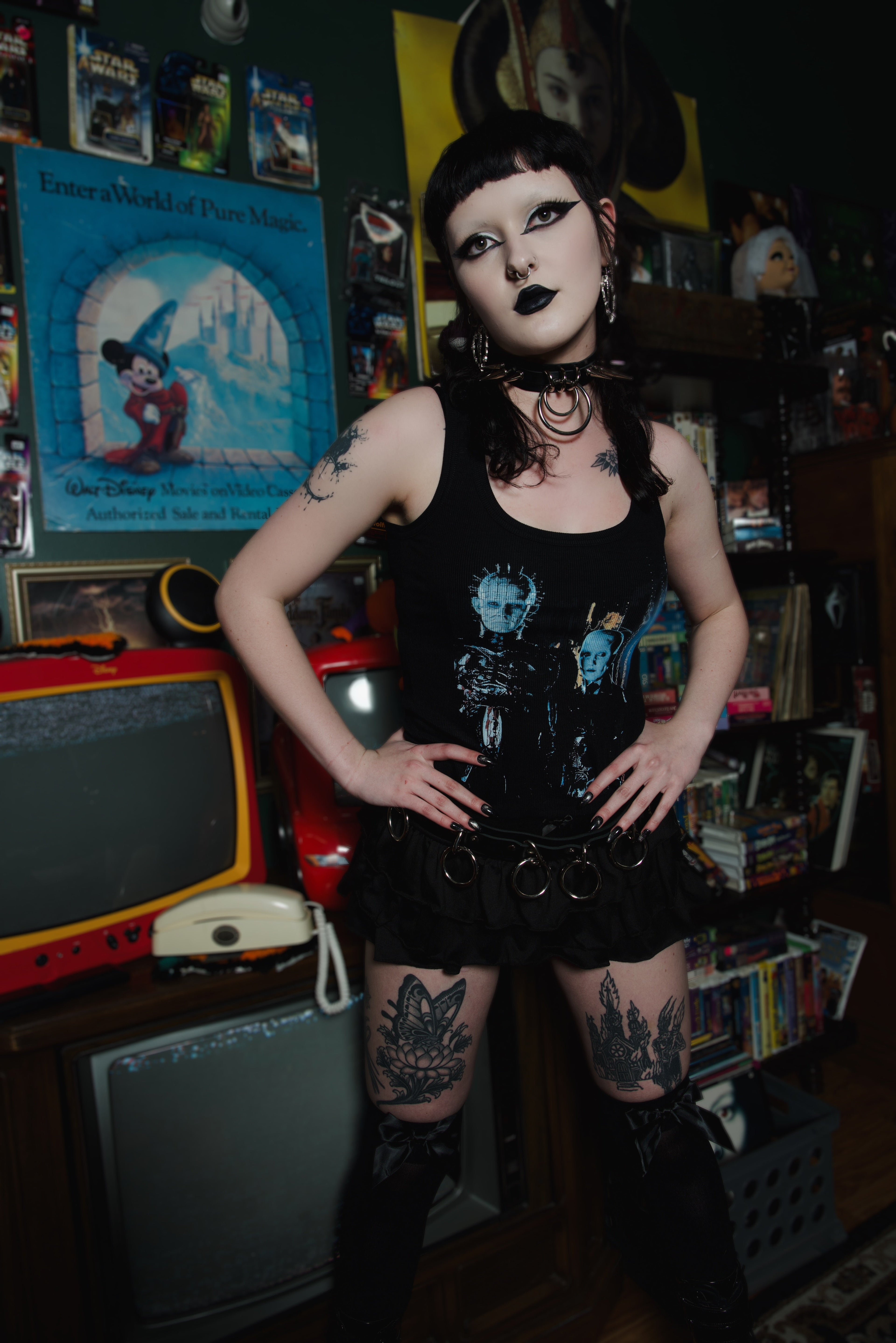 Vera's Eyecandy Cenobites Ribbed Tank Top