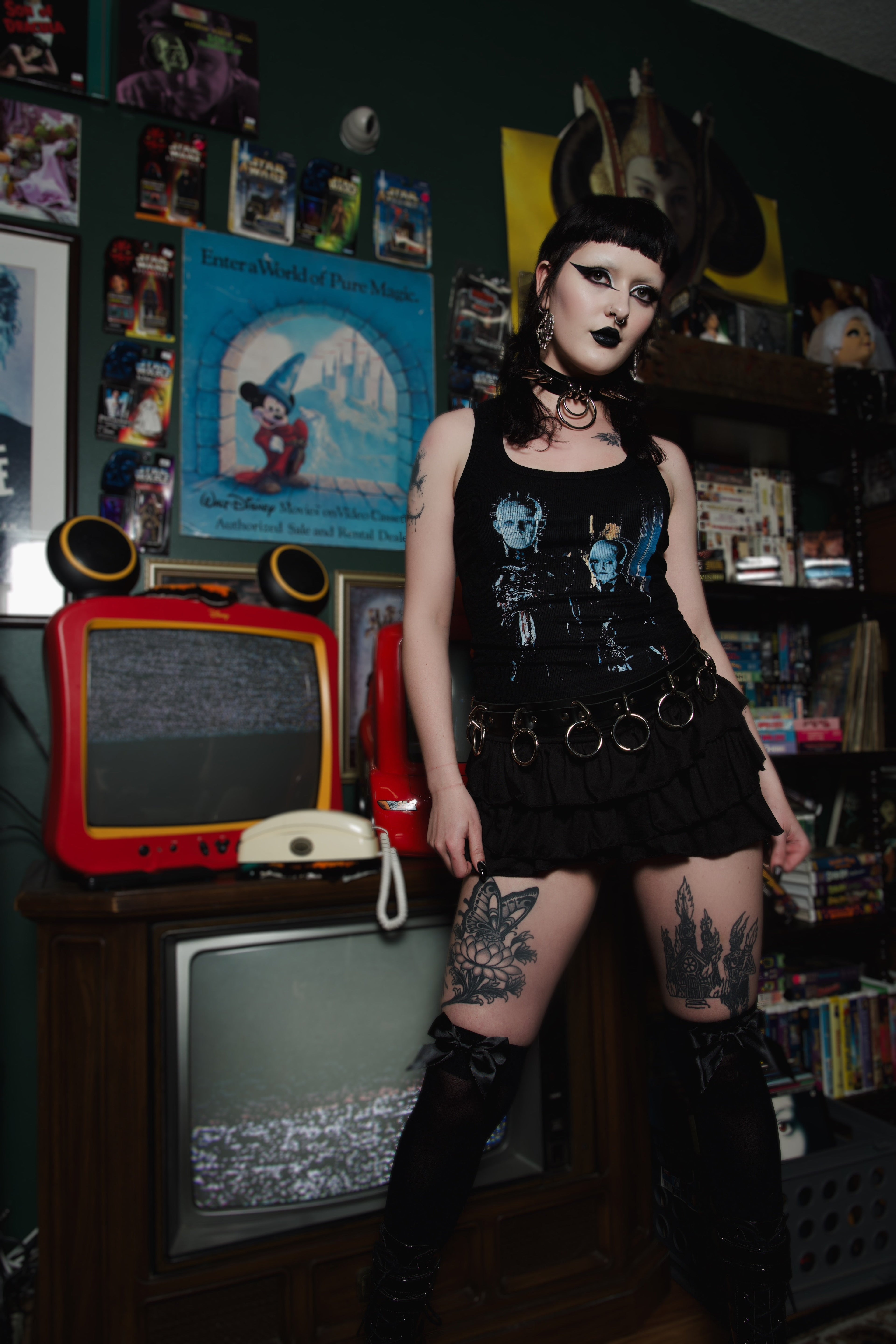 Vera's Eyecandy Cenobites Ribbed Tank Top