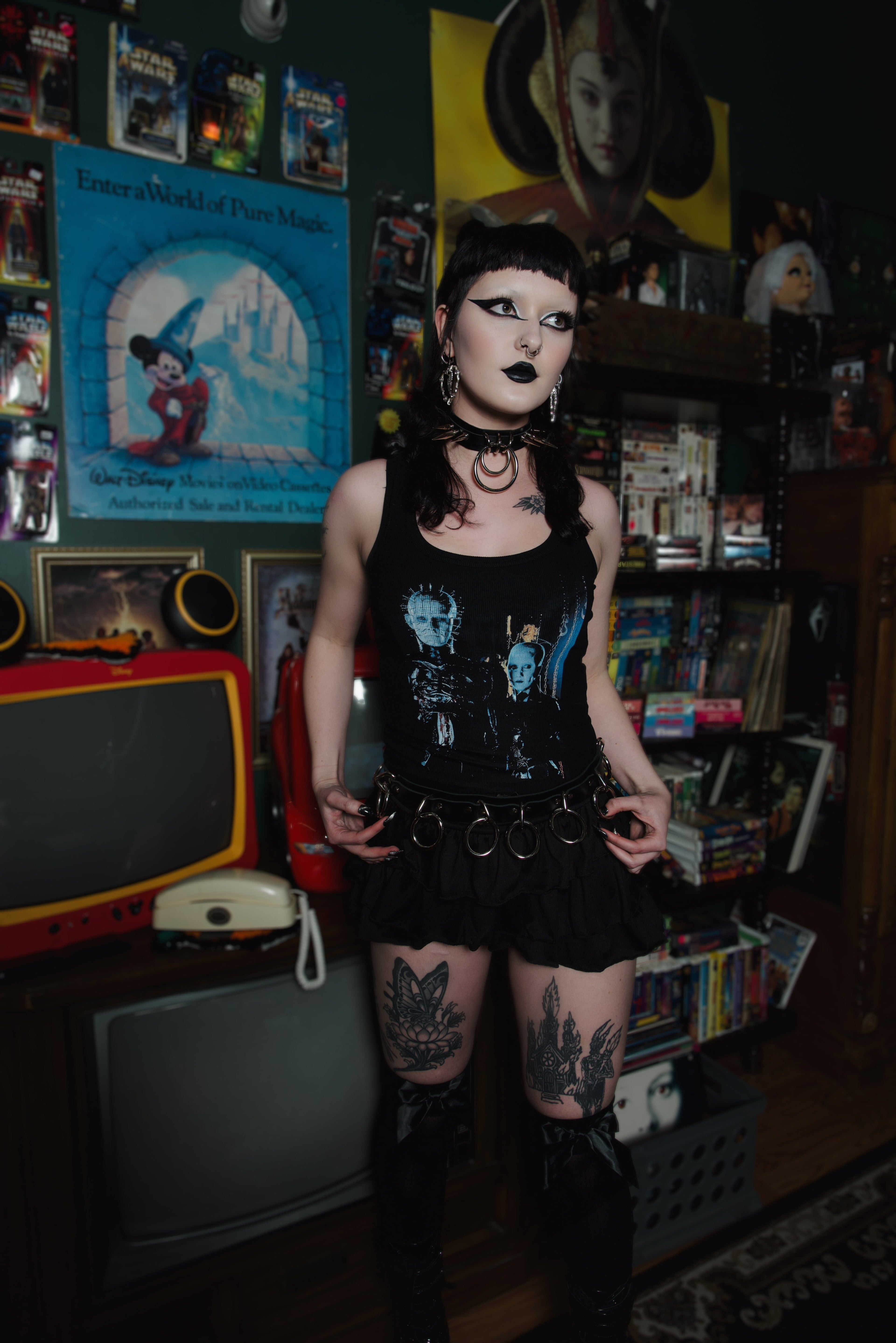 Vera's Eyecandy Cenobites Ribbed Tank Top