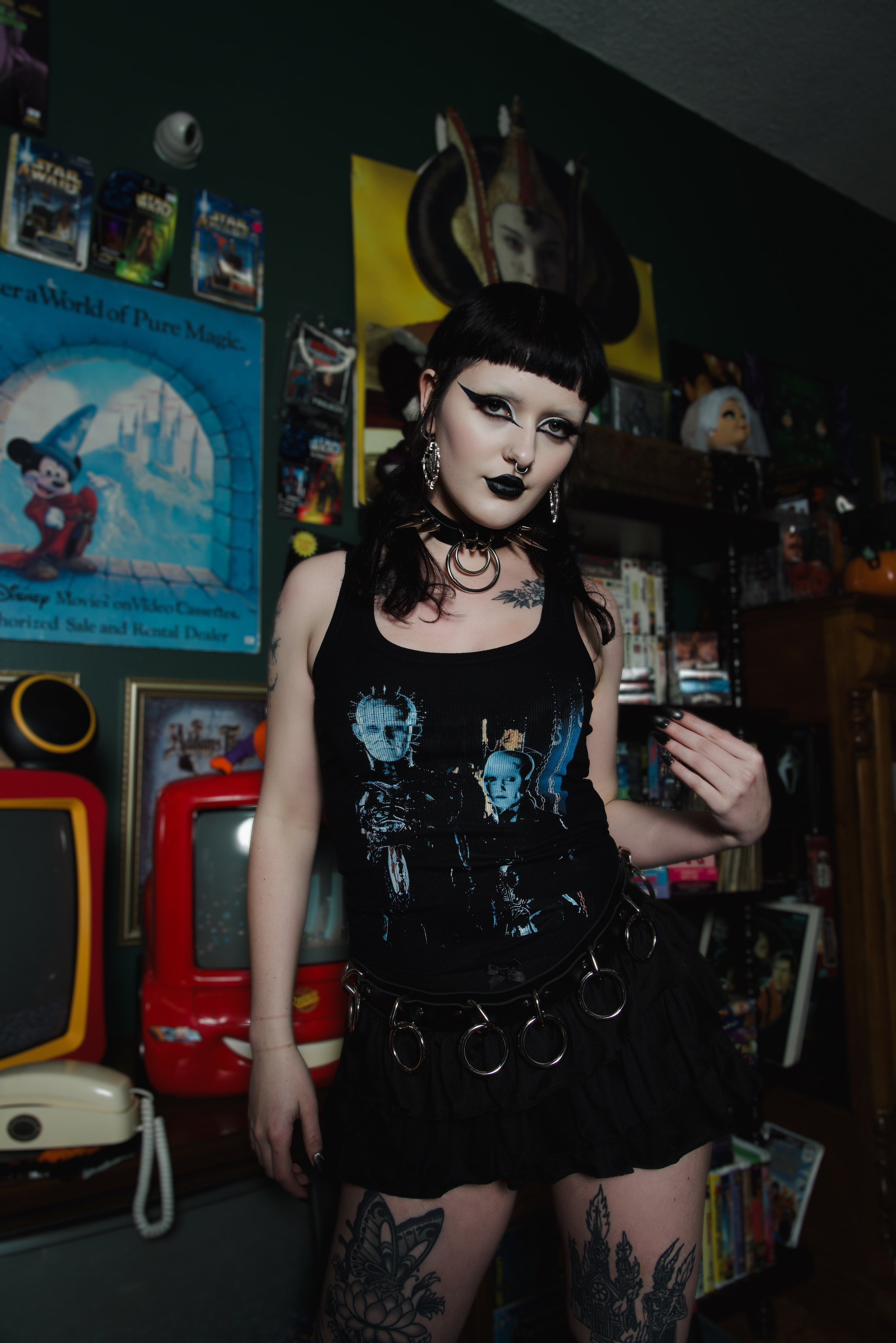 Vera's Eyecandy Cenobites Ribbed Tank Top