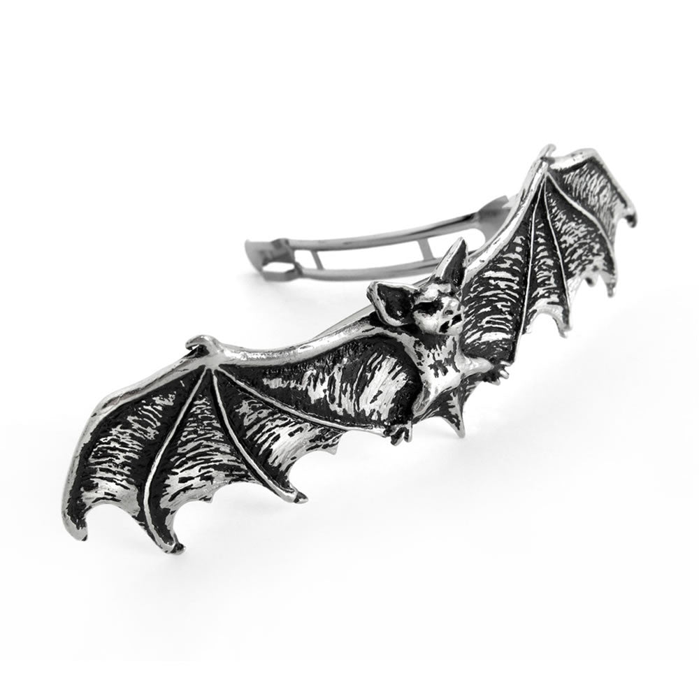 Alchemy Gothic Darkling Bat Pewter Barrette HH1
