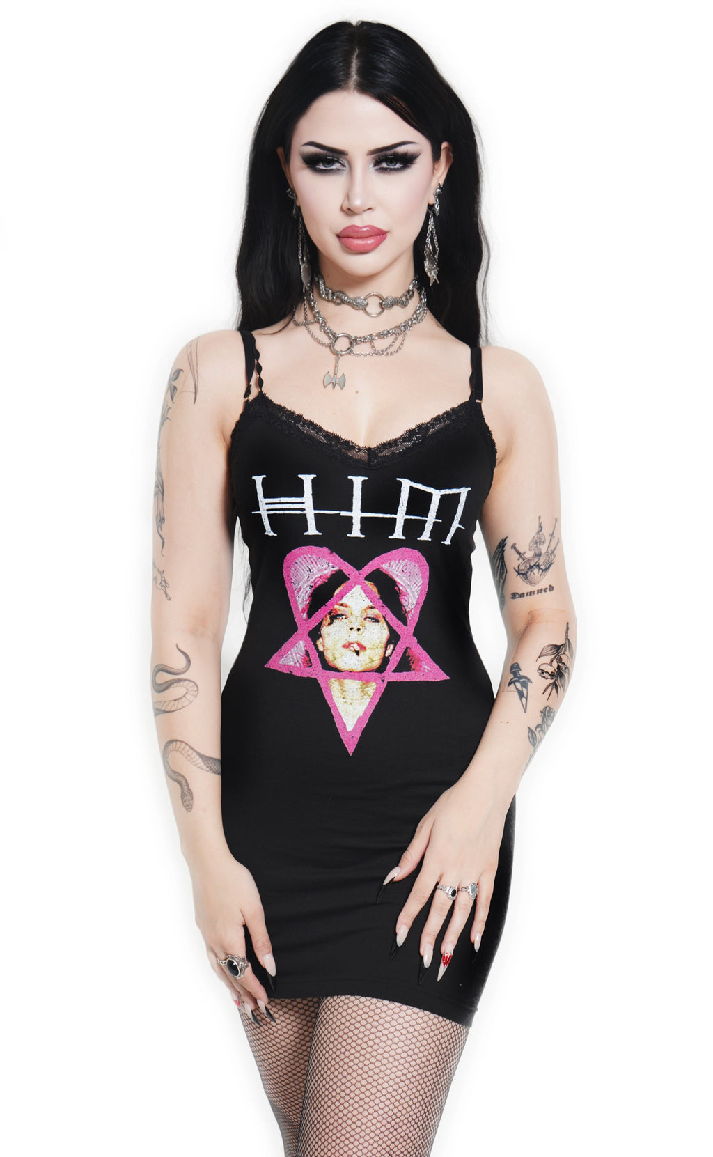 Vera's Eyecandy HIM Lace Strap Band Dress